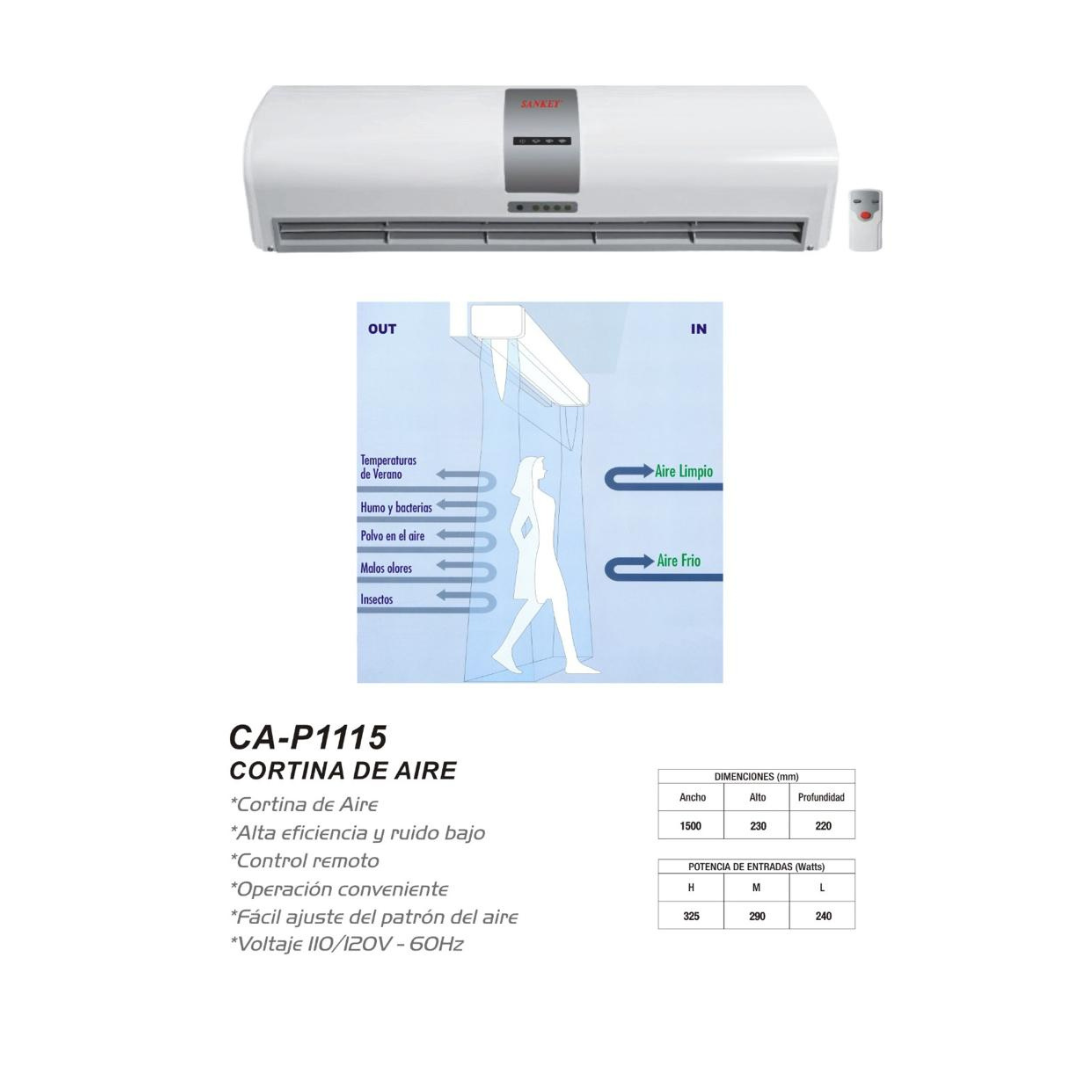 Sankey Air Curtain 1500mm, High-Efficiency, Remote Control, Low Noise