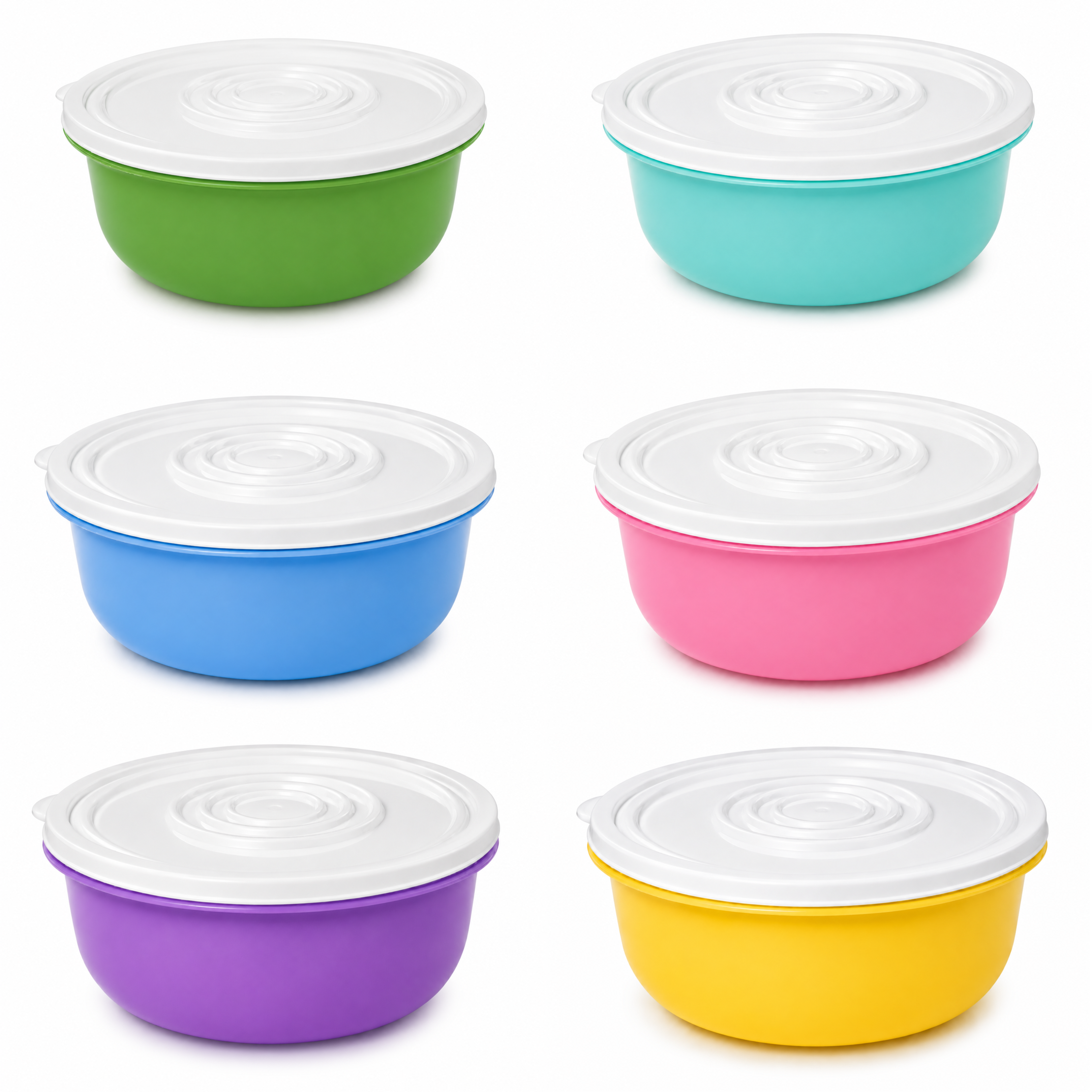 Envase Redondo para Lonchera 500 ml Colores Surtidos