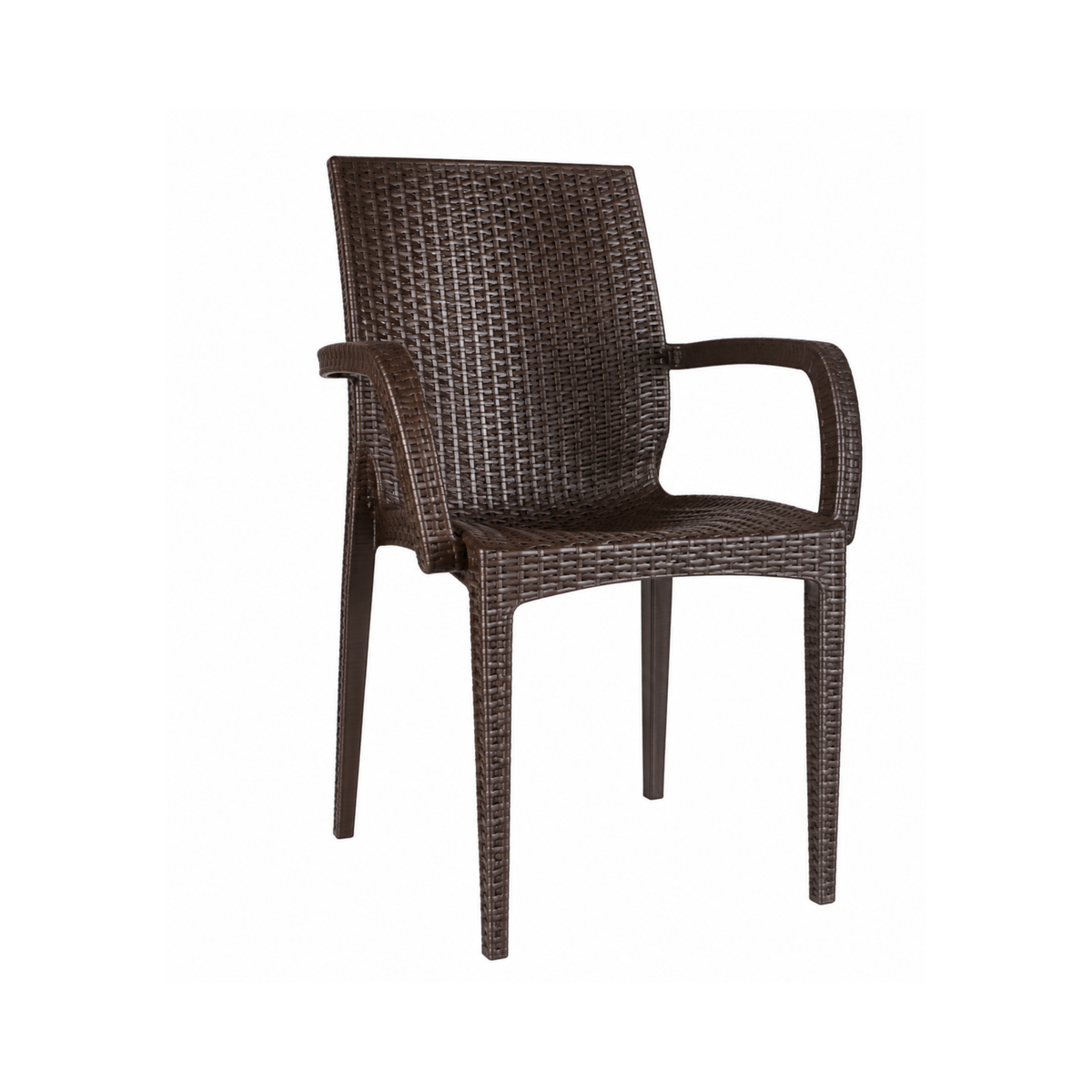 Chaise en Rattan avec Accoudoirs