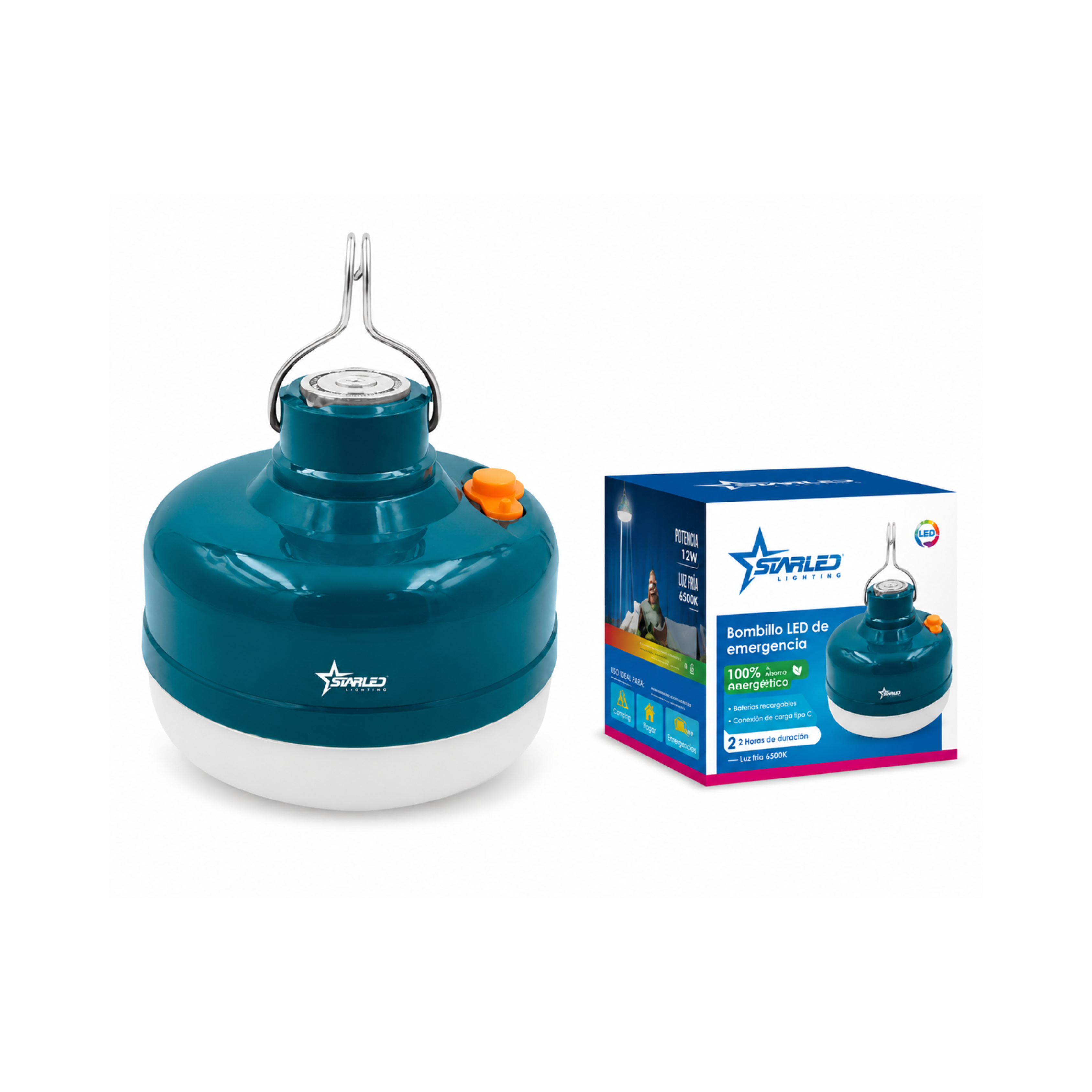 Lámpara Magnética Portátil Recargable 12W Starled Lighting / SL-LELP-12W