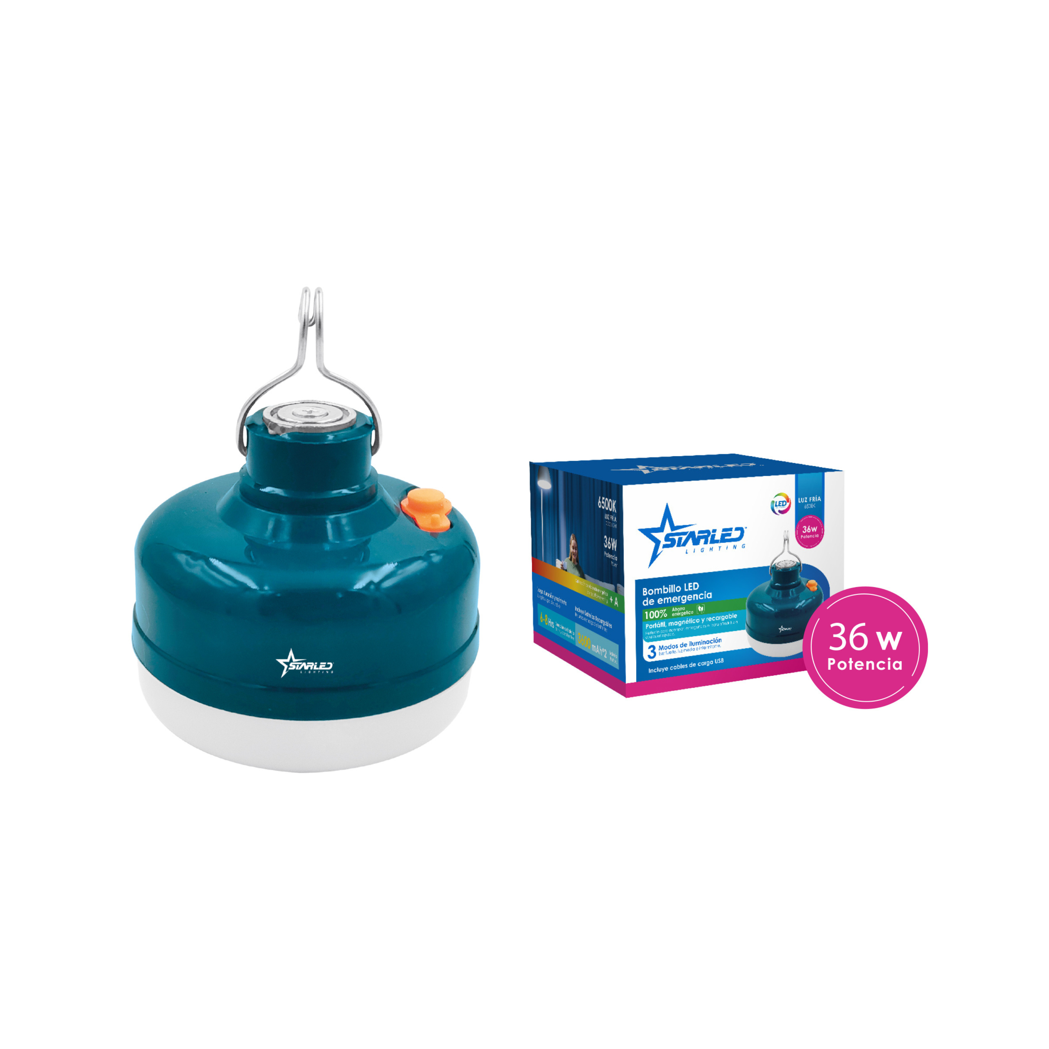 Lámpara Magnética Portátil Recargable 36W Starled Lighting / SL-LELP-36W