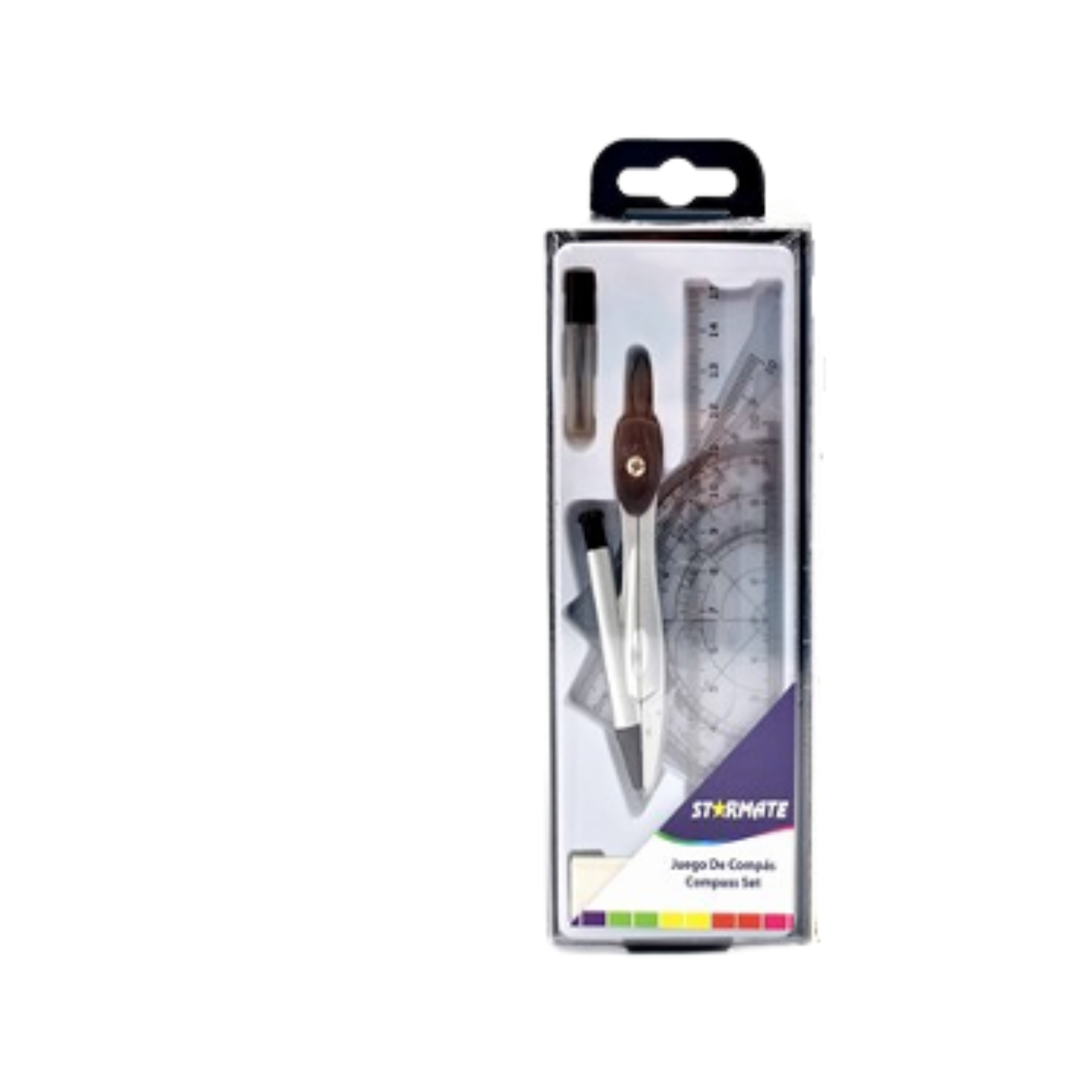 STARMATE Set de Geometría Completo – Estuche Plástico Compacto