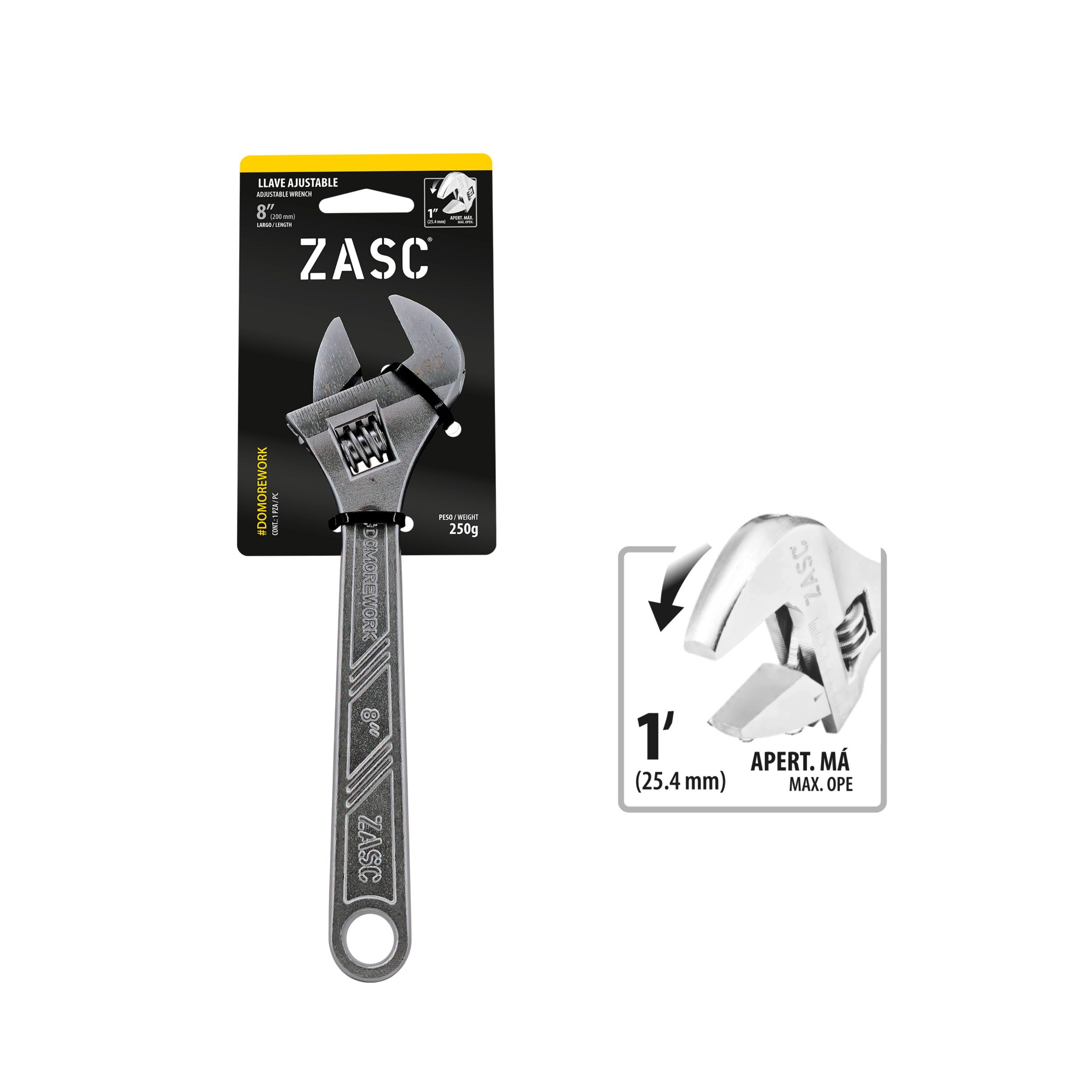 Llave Ajustable 250g Zasc / Z-AW8