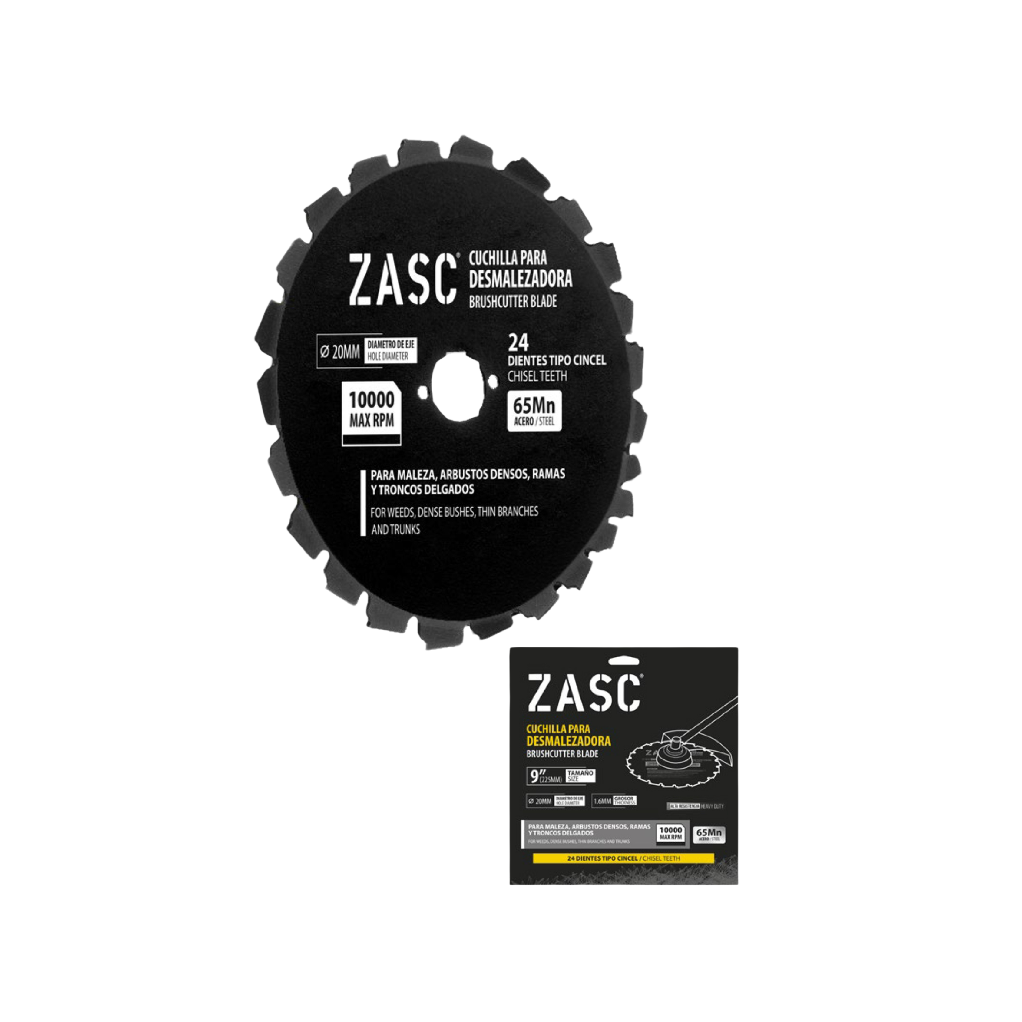 Cuchilla Desmalezadora 24 Dientes ZASC / Z-CTBCB