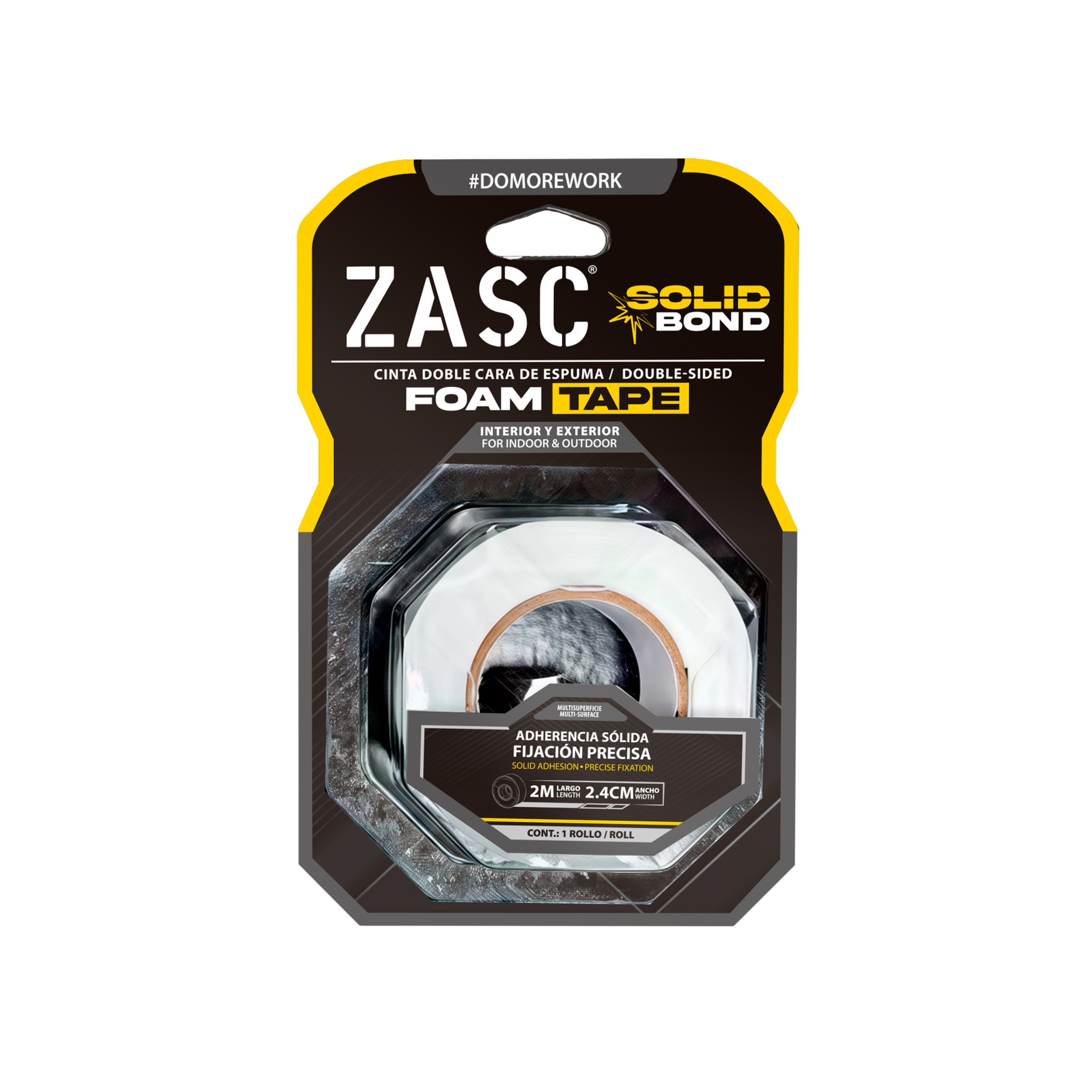 Cinta Doble Cara de Espuma ZASC / Z-DMT2.4X2M-FM