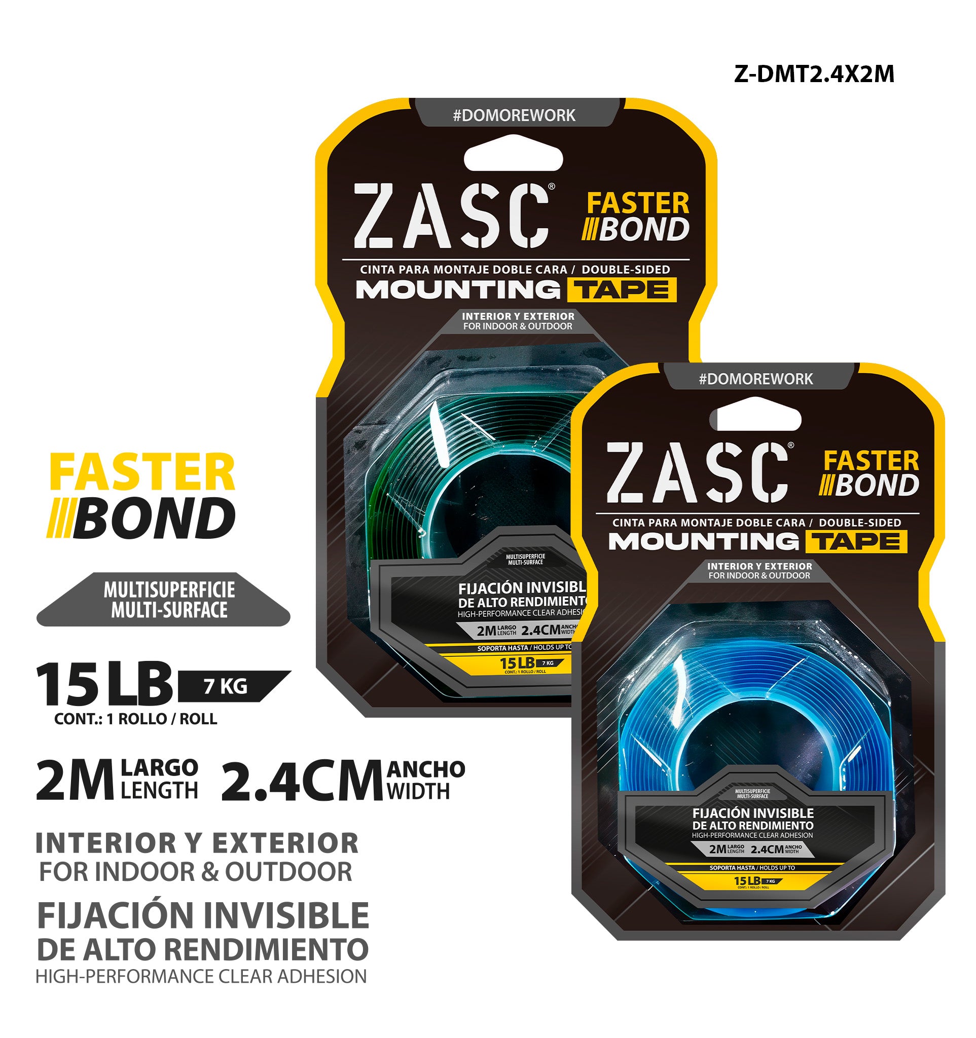 Double Sided Mounting Tape 7kg ZASC / Z-DMT2.4X2M