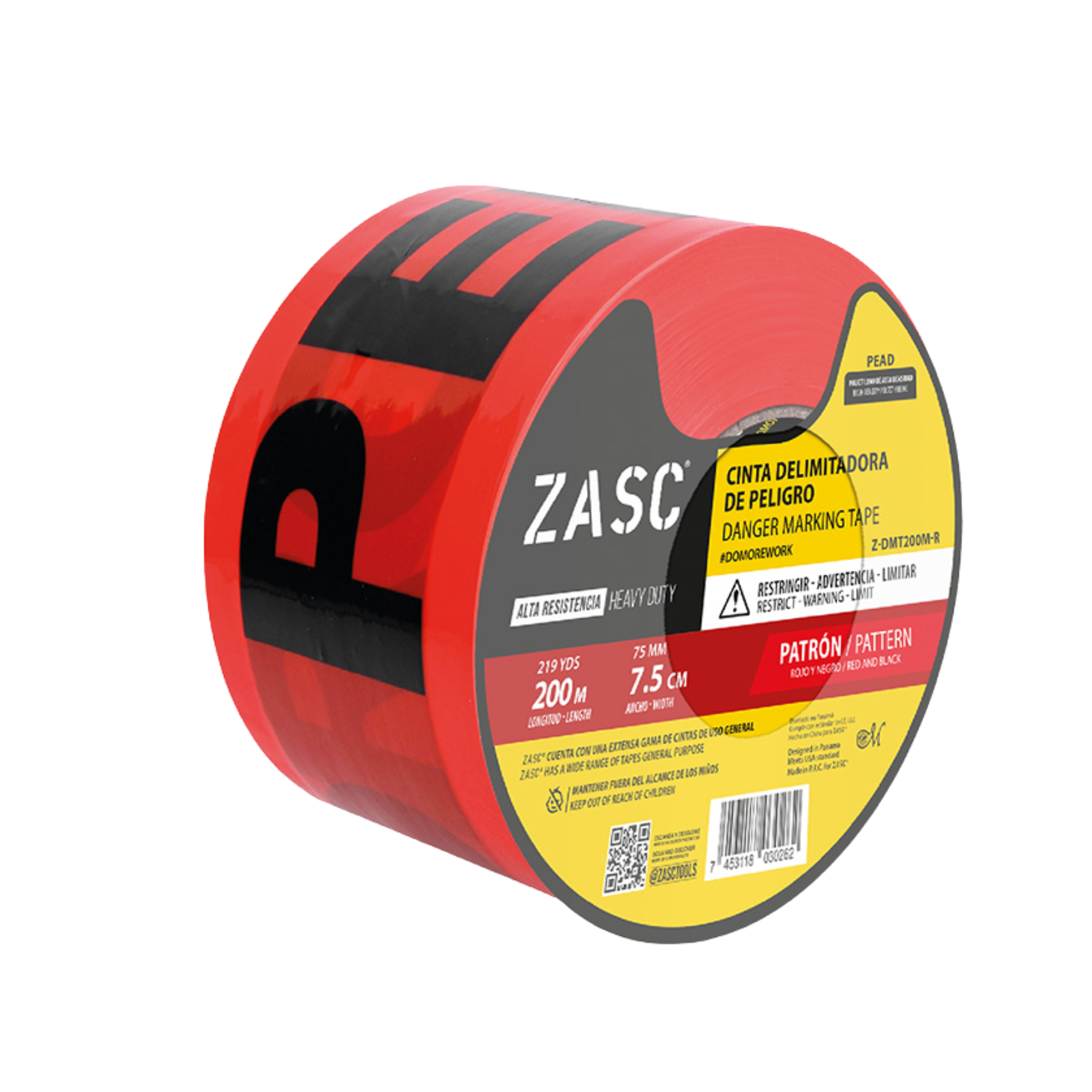 Cinta Delimitadora de Peligro ZASC / Z-DMT200M-R