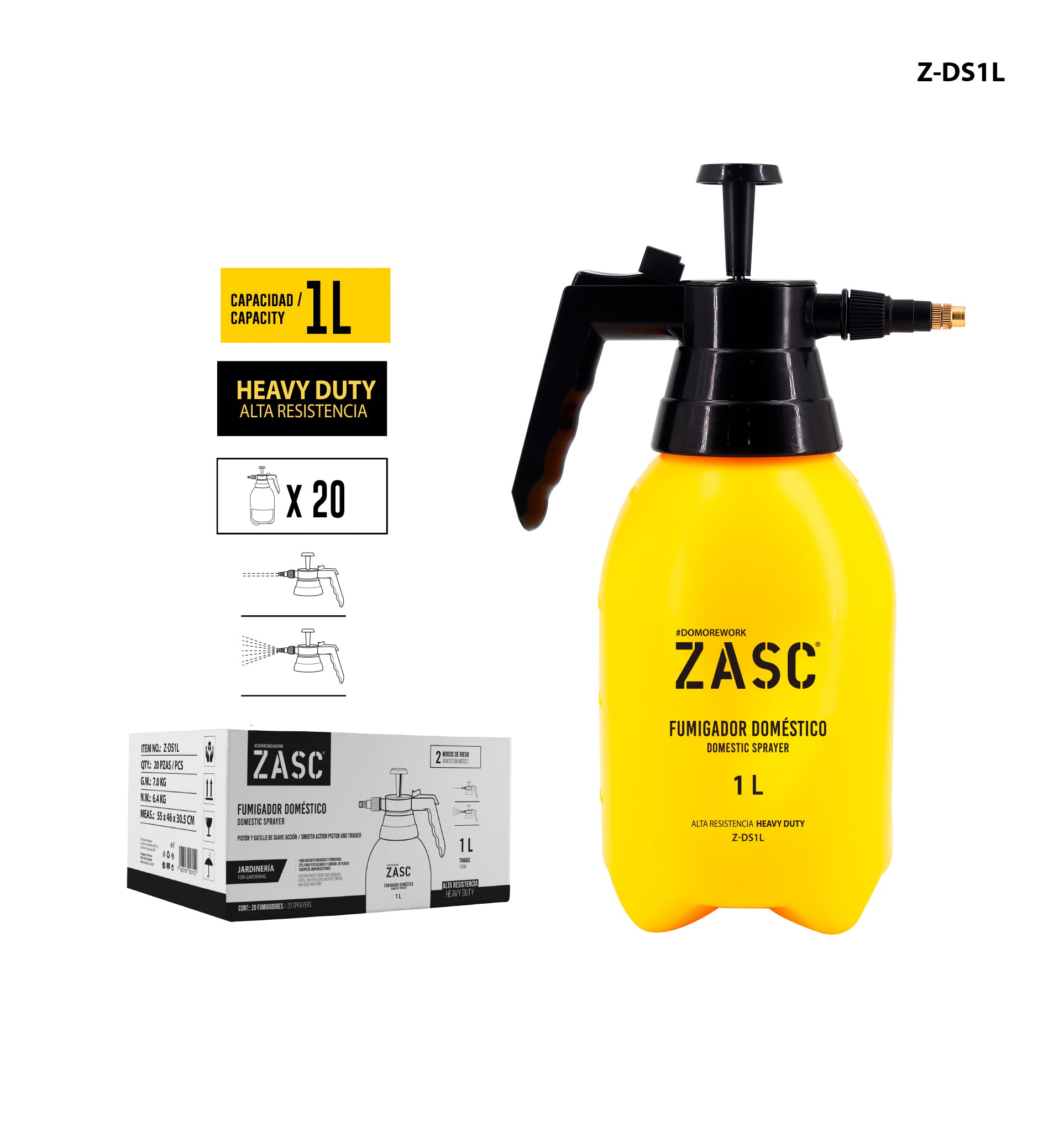 Fumigador Doméstico 1L ZASC / Z-DS1L