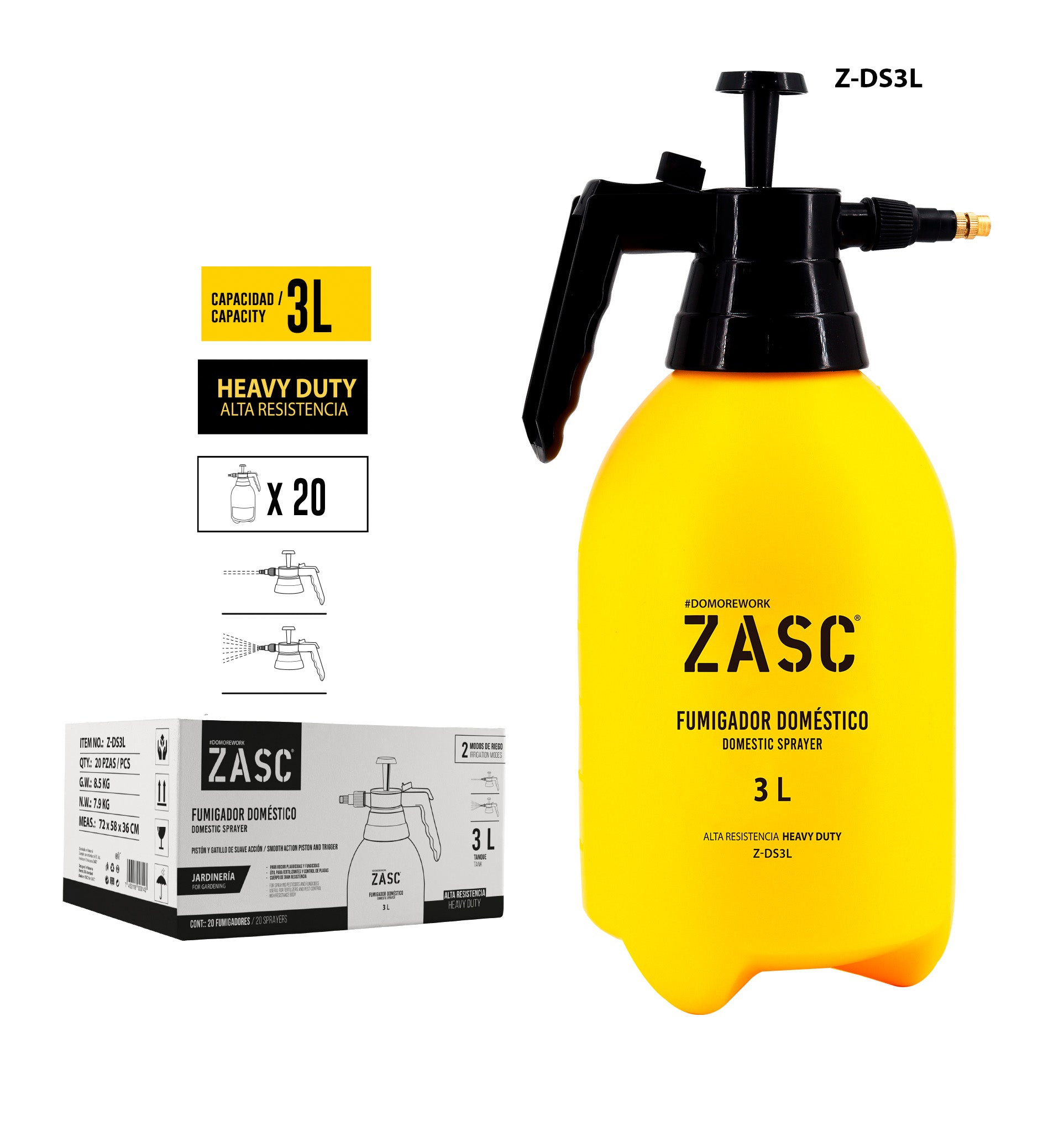 Domestic Sprayer 3L ZASC / Z-DS3L