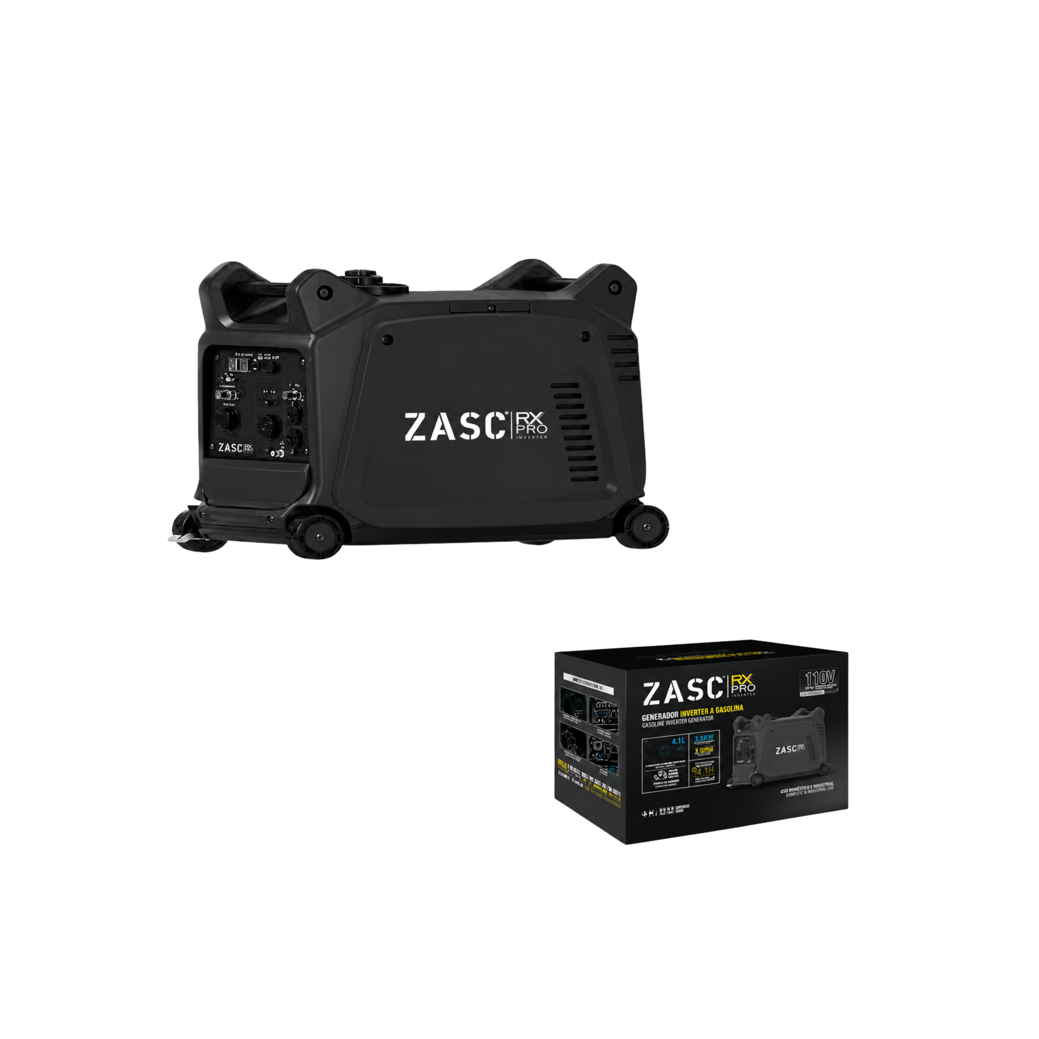 Generador Inversor a Gasolina 3500W 7.5L ZASC / Z-GIG3500W
