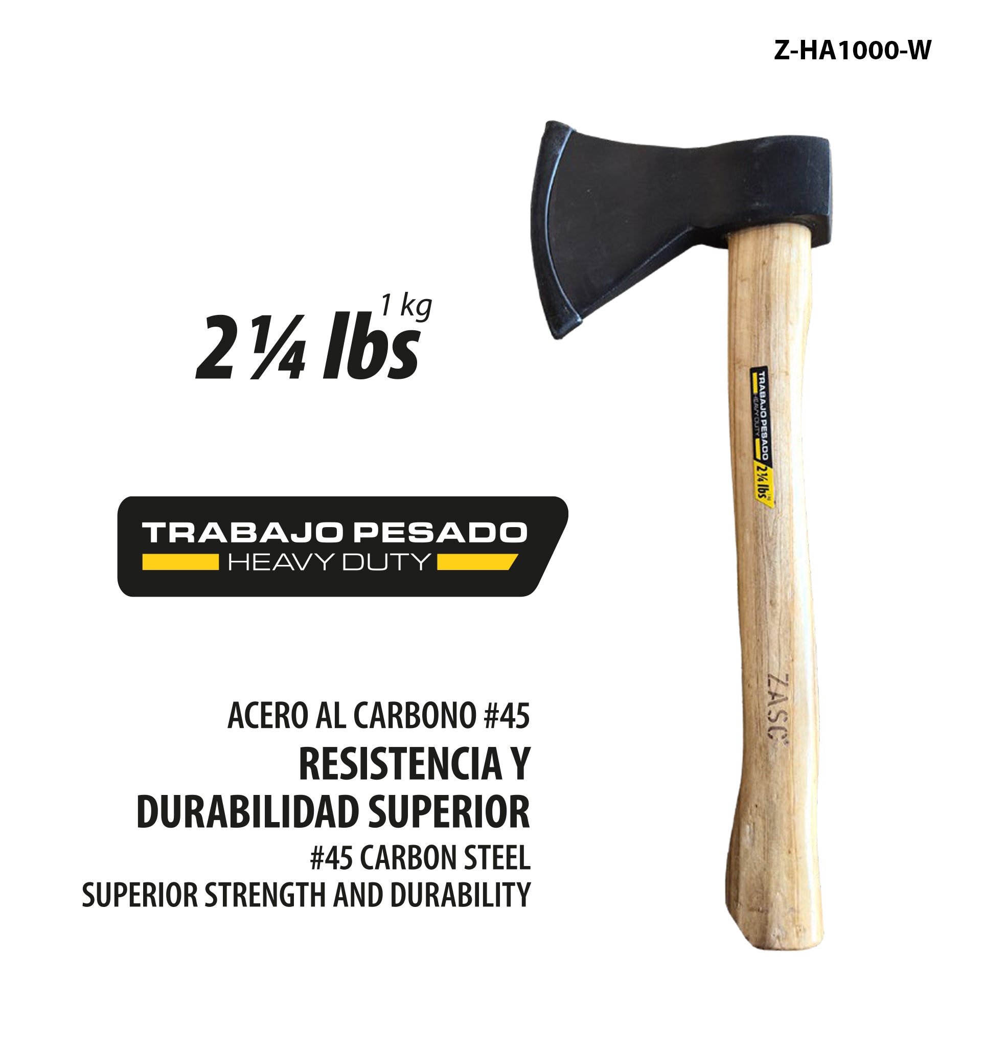 Hand Axe 1 kg Zasc / Z-HA1000-W