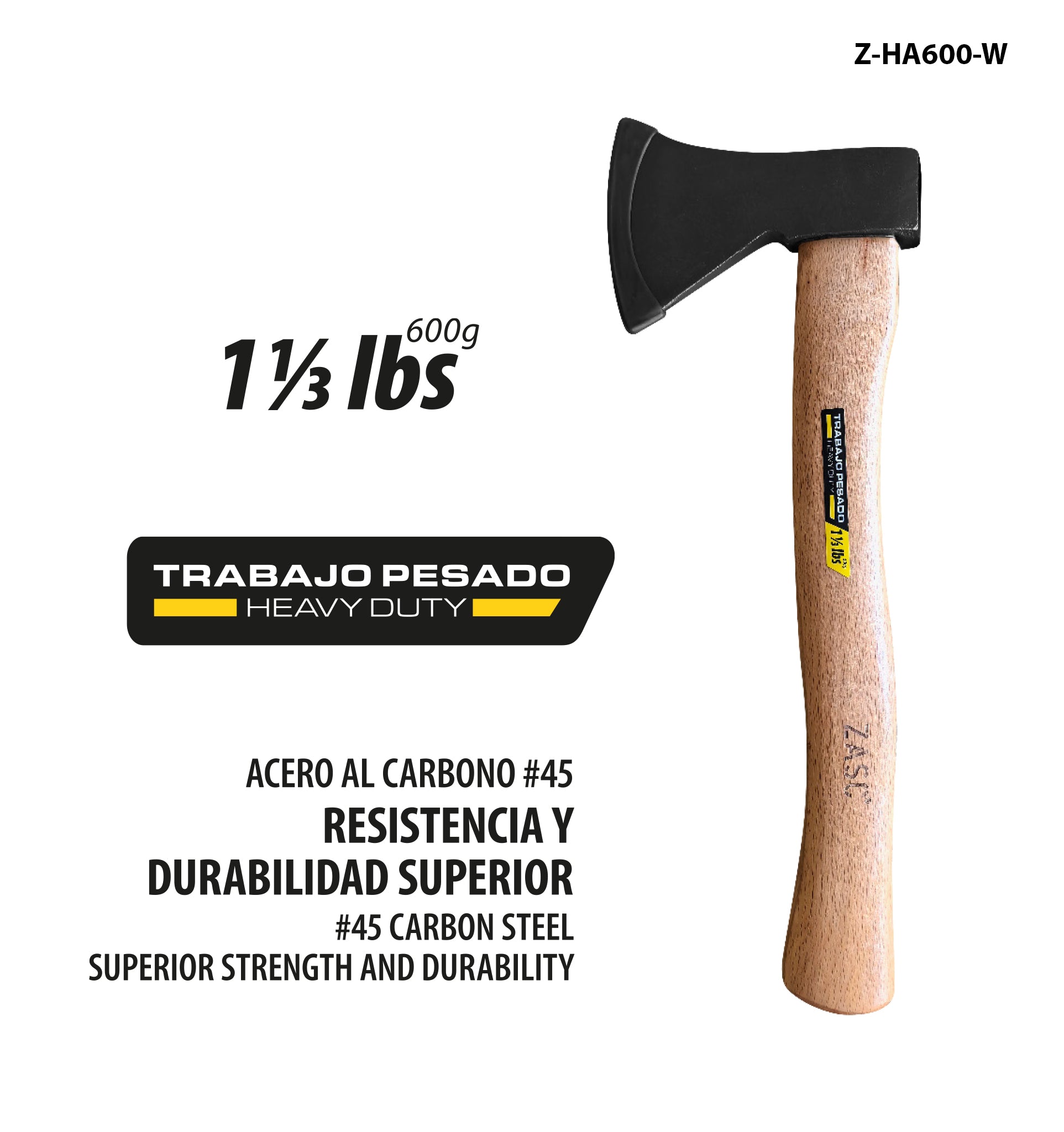 Hand Axe 600g Zasc / Z-HA600-W