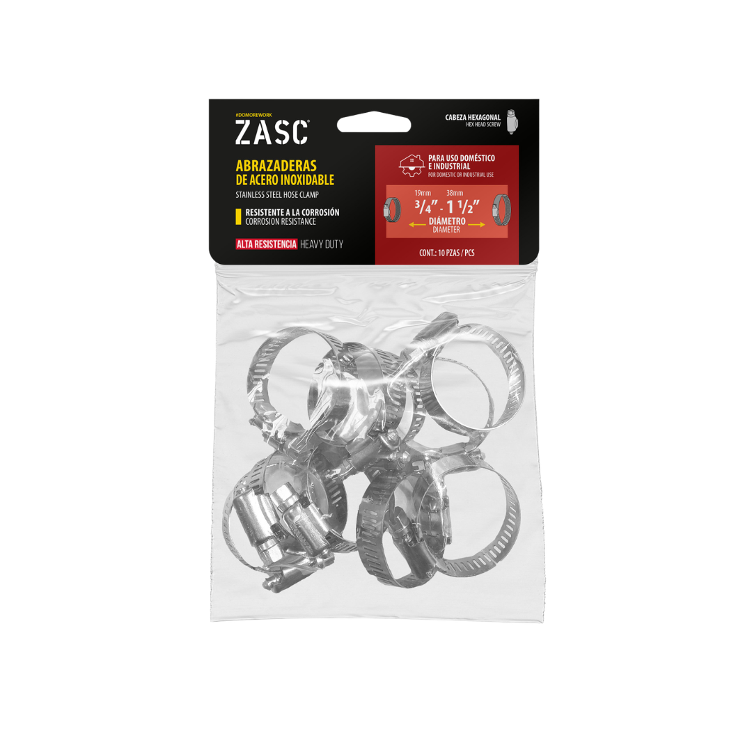 Abrazadera de Acero Inoxidable ZASC / Z-HC-11-2