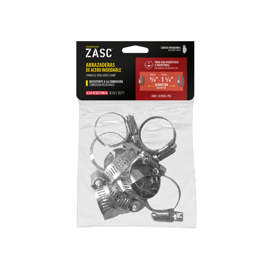 Abrazadera de Acero Inoxidable ZASC / Z-HC-11-4