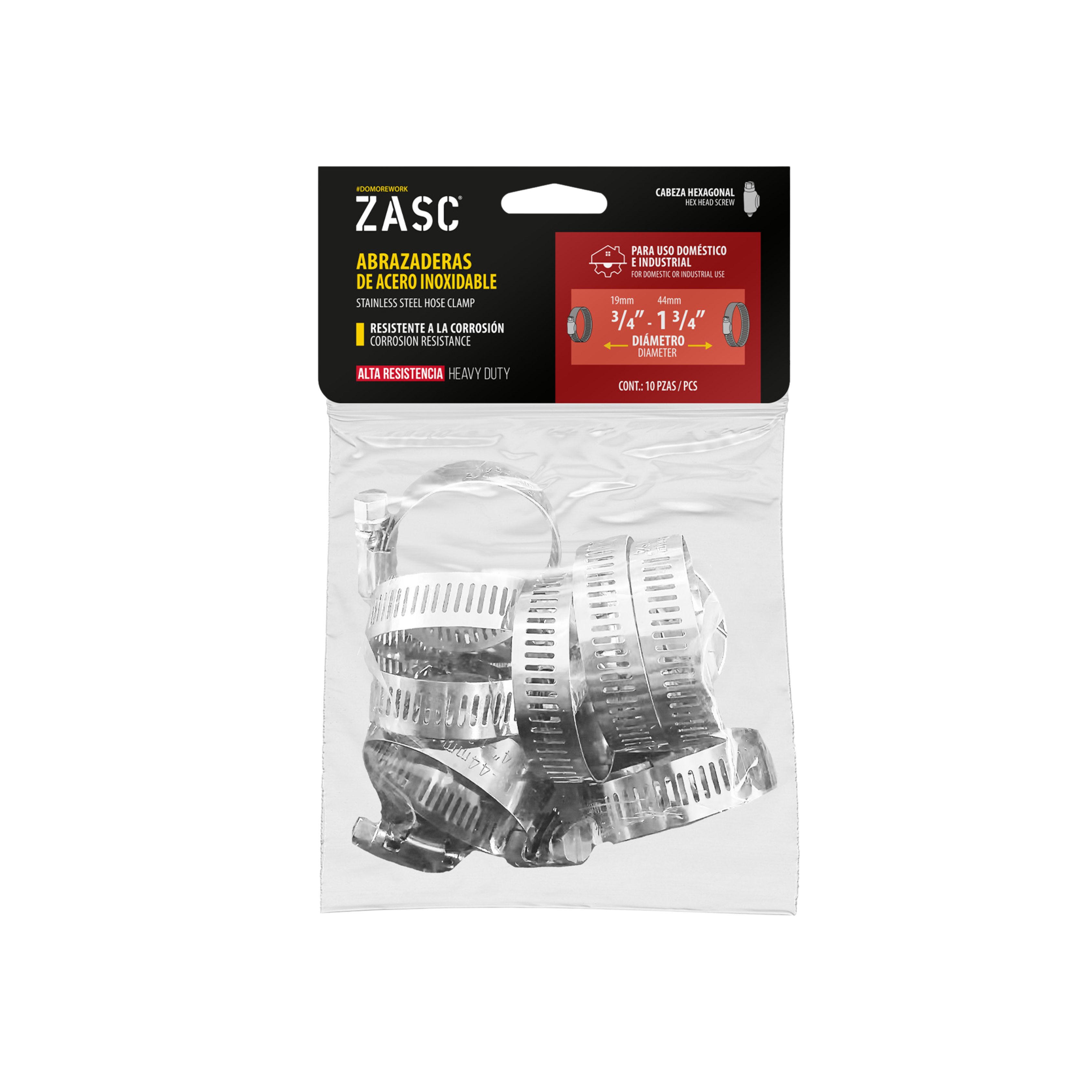 Abrazadera de Acero Inoxidable ZASC / Z-HC-13-4