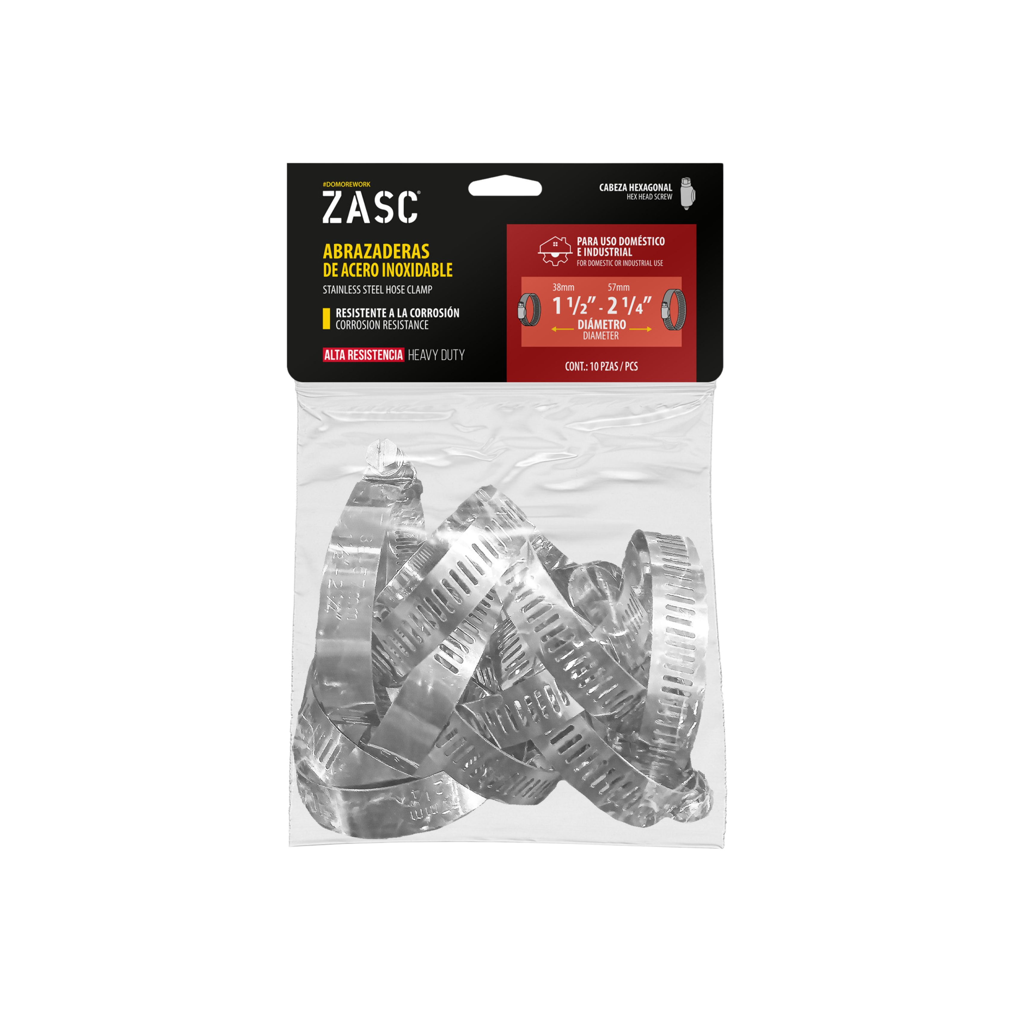 Abrazadera de Acero Inoxidable ZASC / Z-HC-21-4