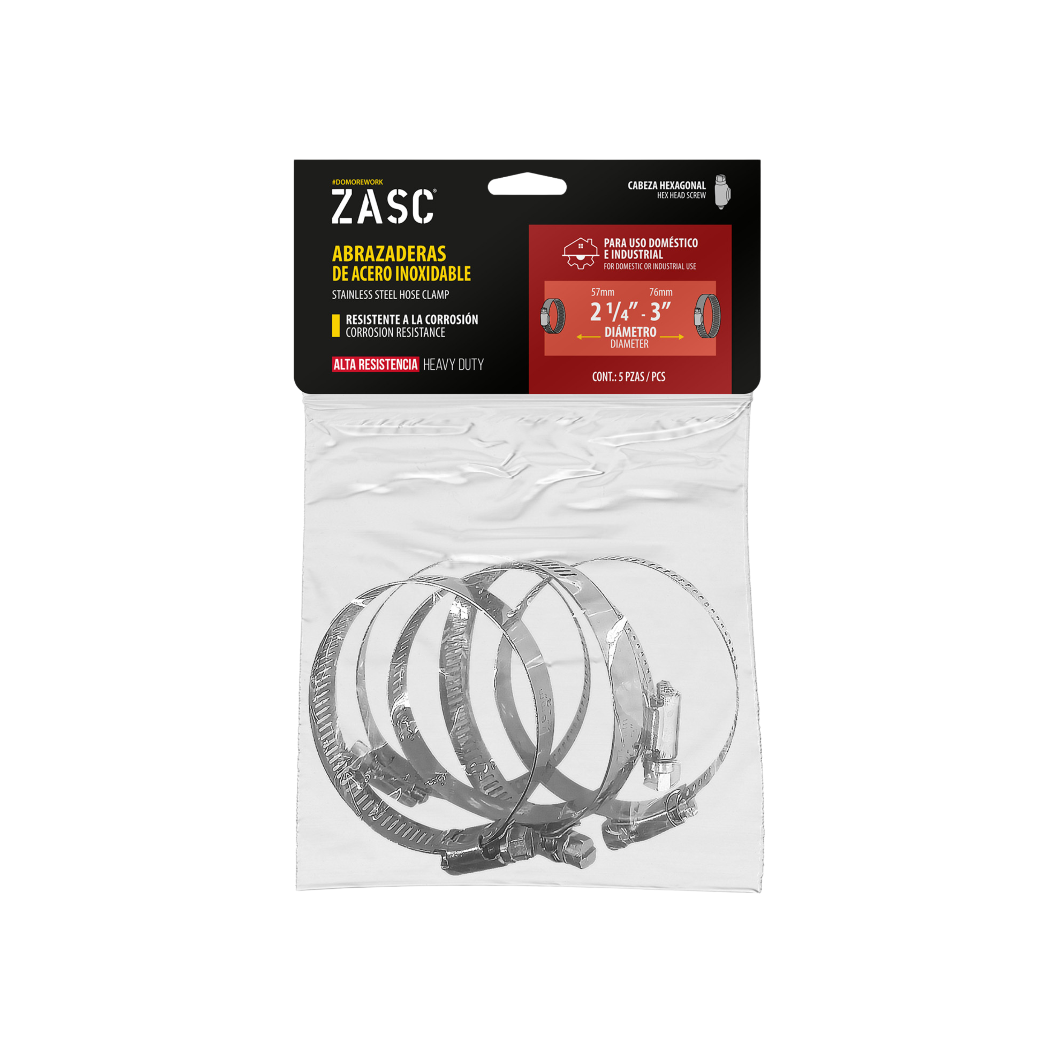 Abrazadera de Acero Inoxidable ZASC / Z-HC-3