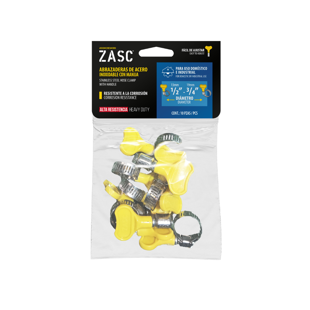 Abrazadera Acero Inoxidable con Manija ZASC / Z-HCH-3-4