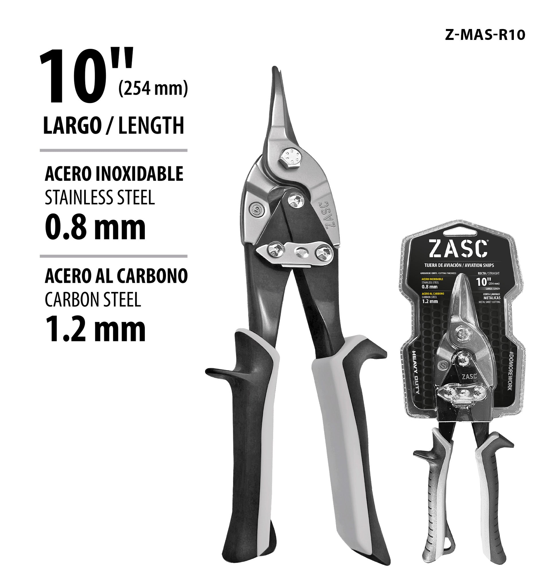 Straight Aviation Snip 254mm Zasc / Z-MAS-R10