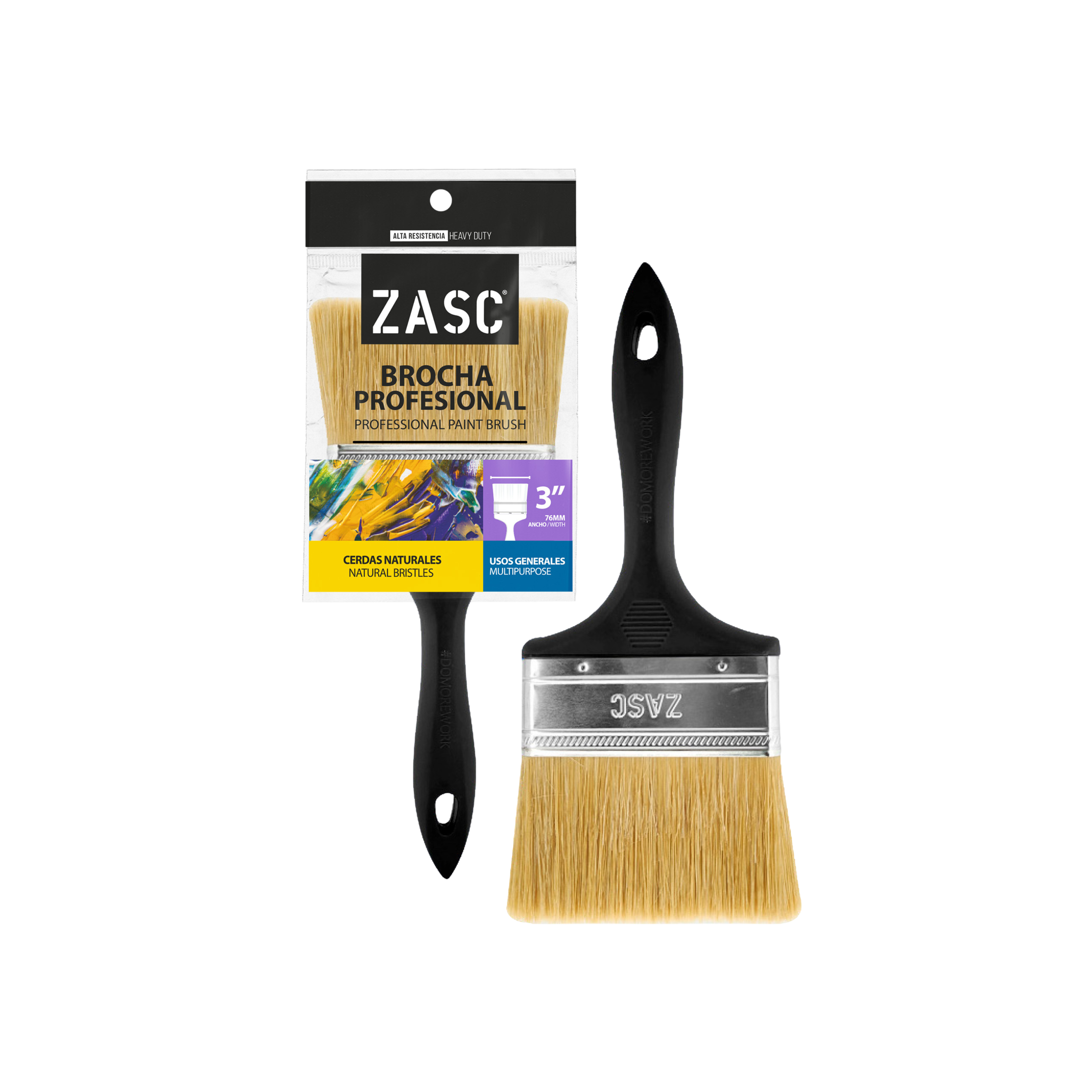 Professional Paint Brush 3" ZASC / Z-PPB3NB-WT