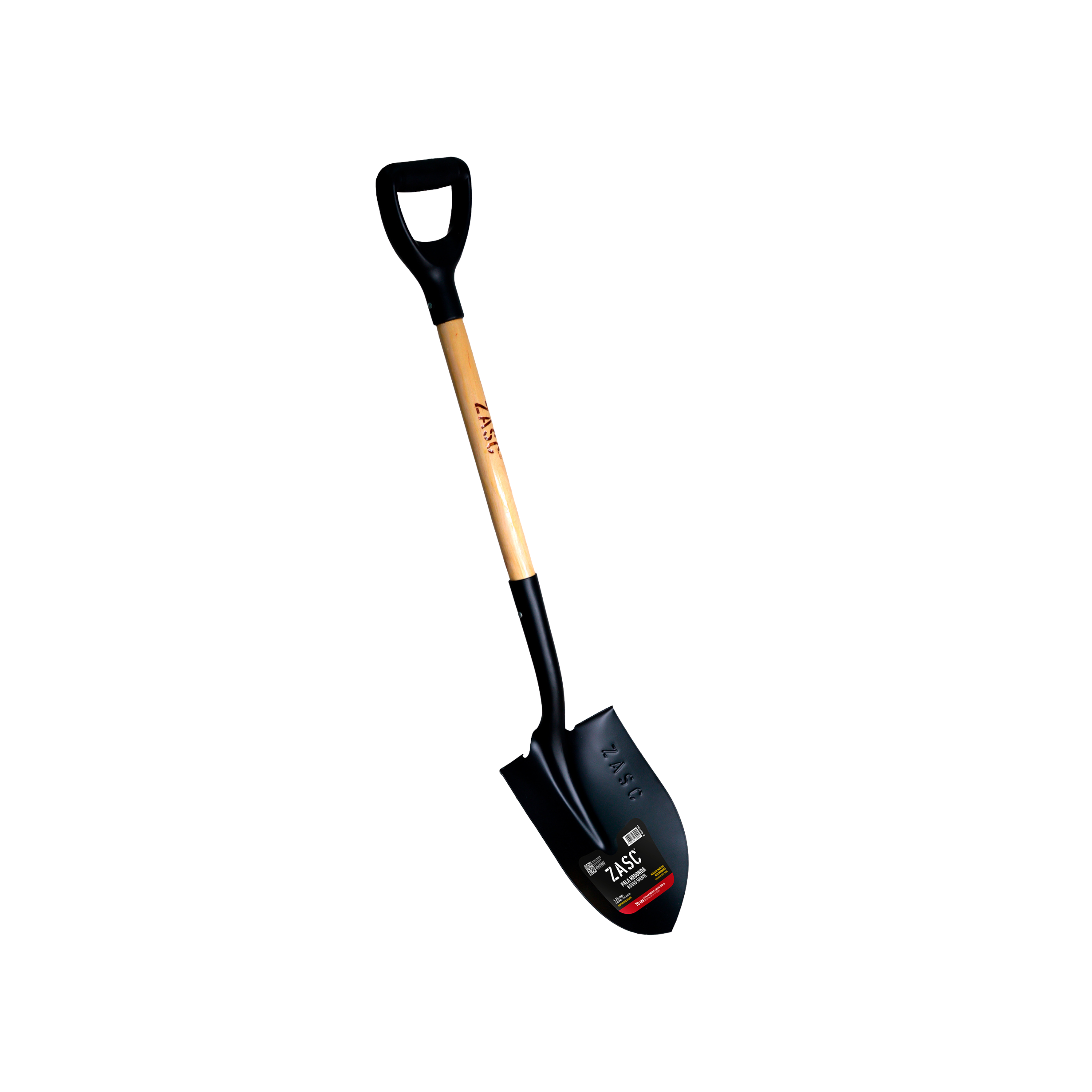 Pala Redonda Mango Madera Negro #2 ZASC / Z-RS518D