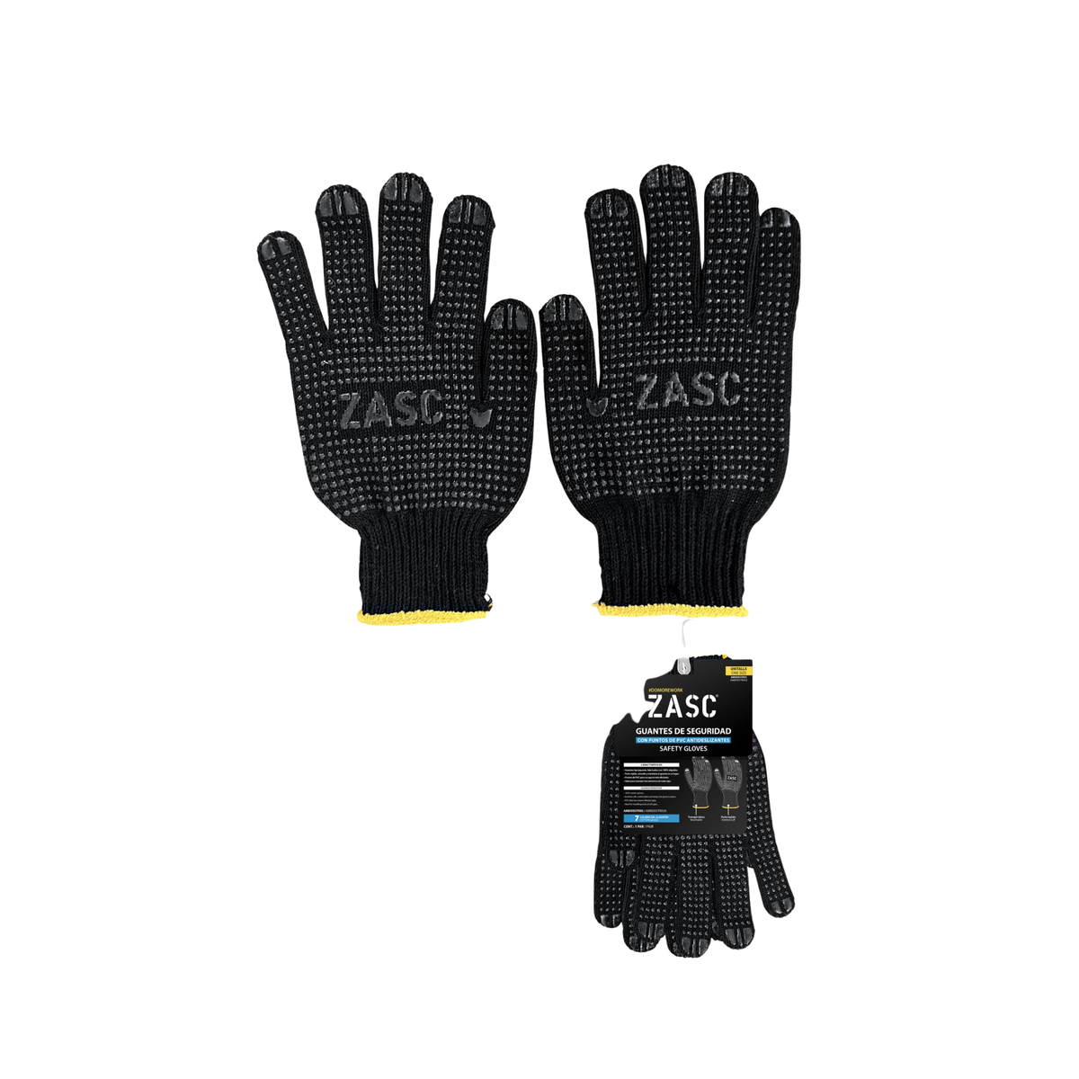 Guantes de Seguridad Negros ZASC / Z-SCG-002