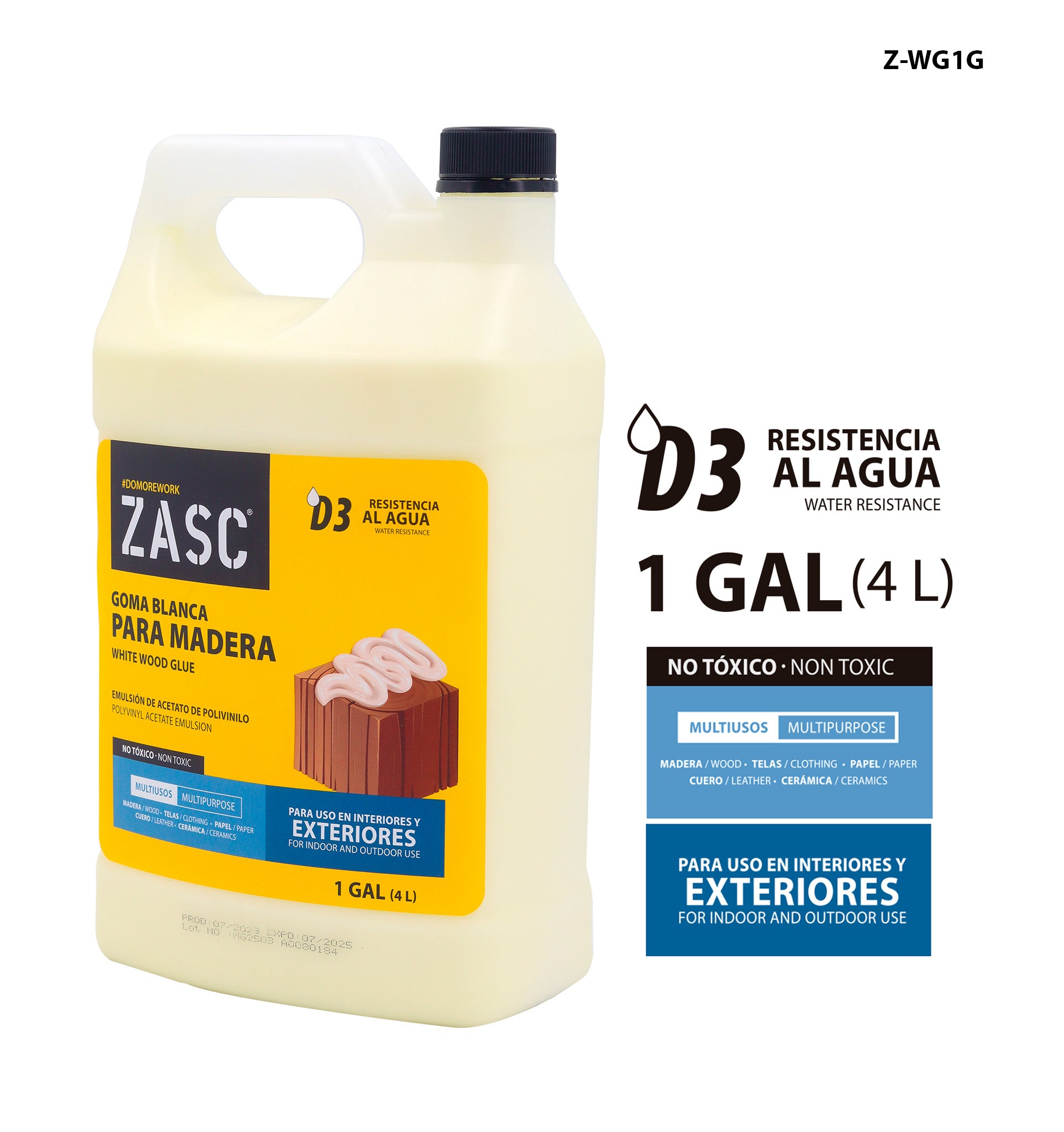 Colle Blanche pour Bois 4 L ZASC / Z-WG1G