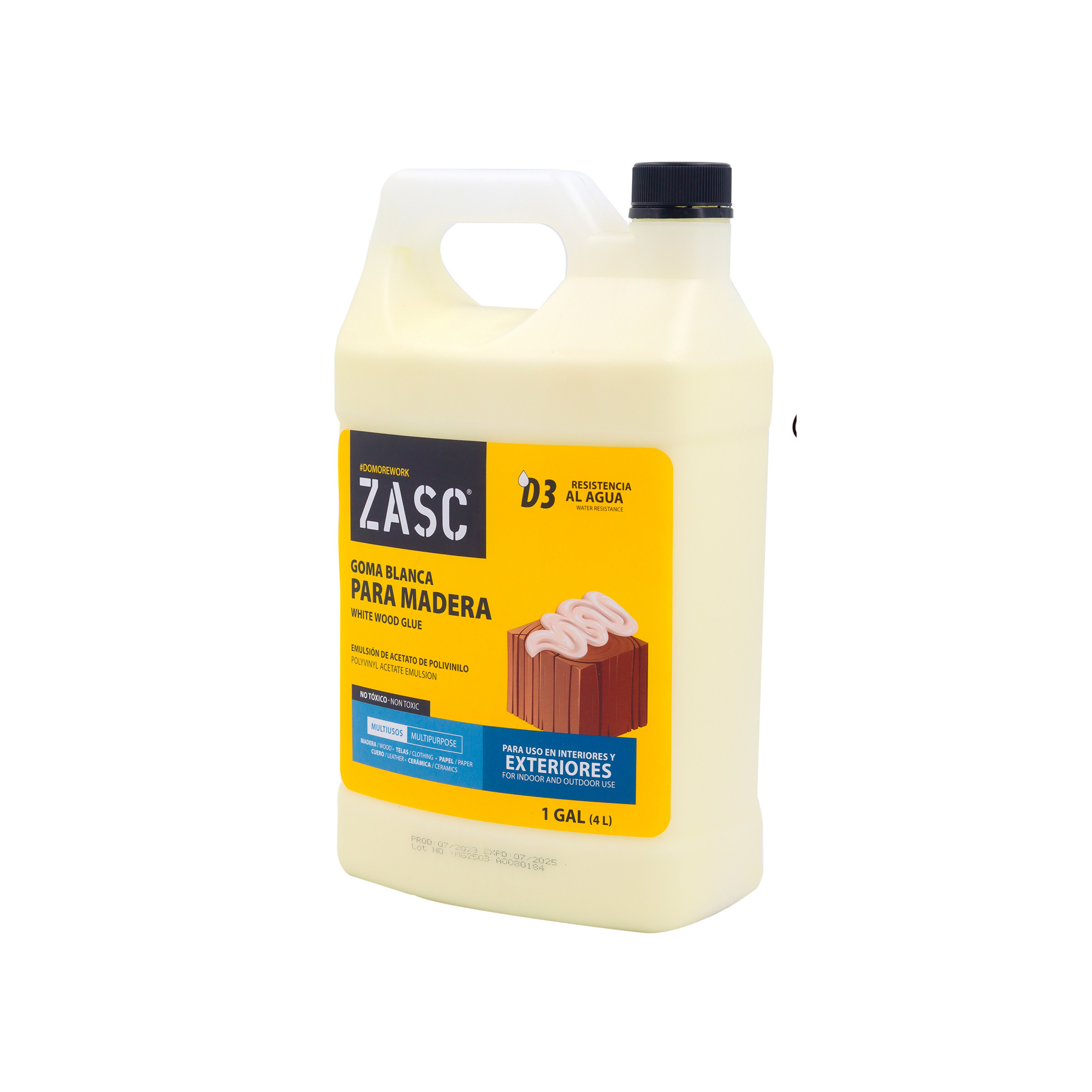 Goma Blanca para Madera 4 L ZASC / Z-WG1G