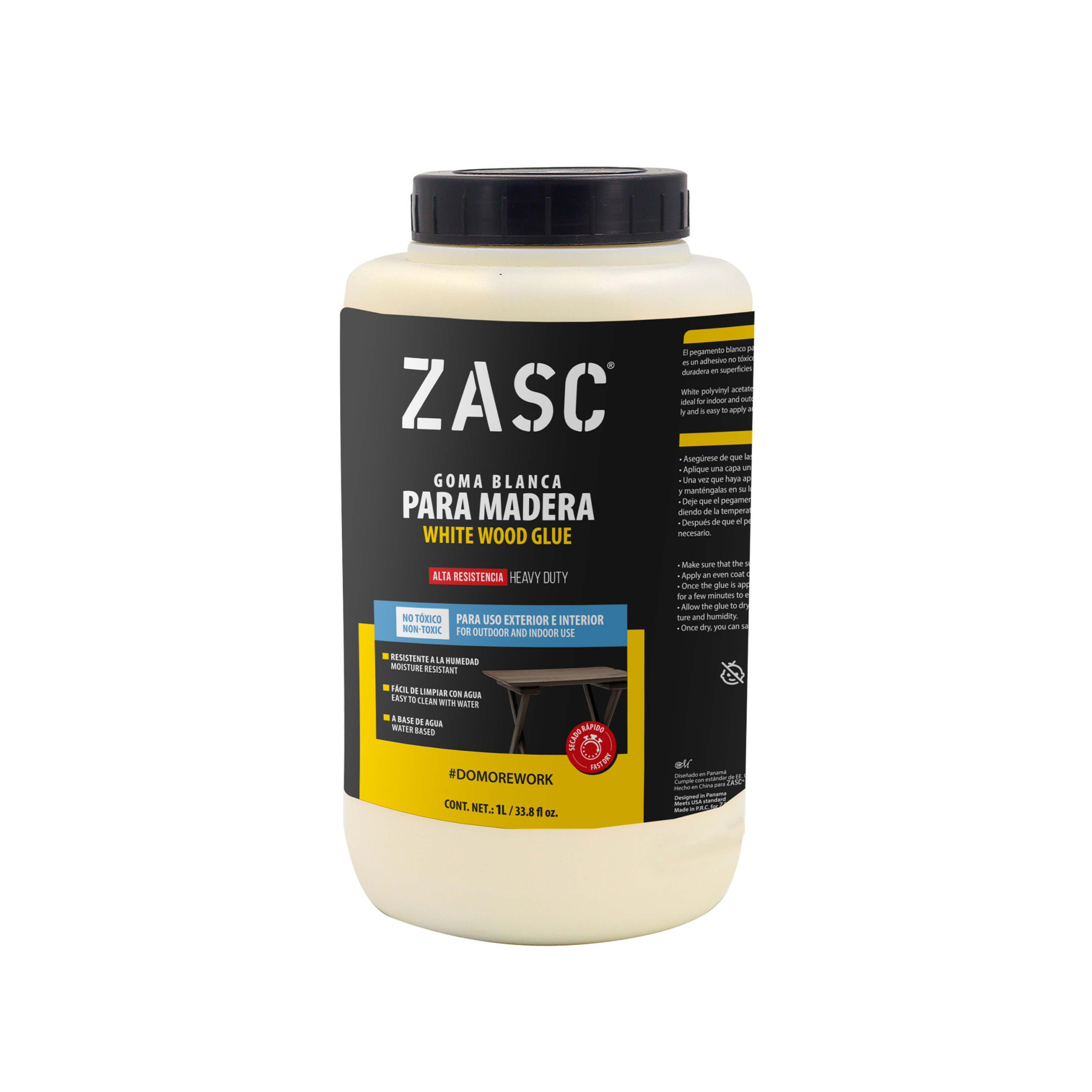 Goma Blanca para Madera 1 L ZASC / Z-WG1L
