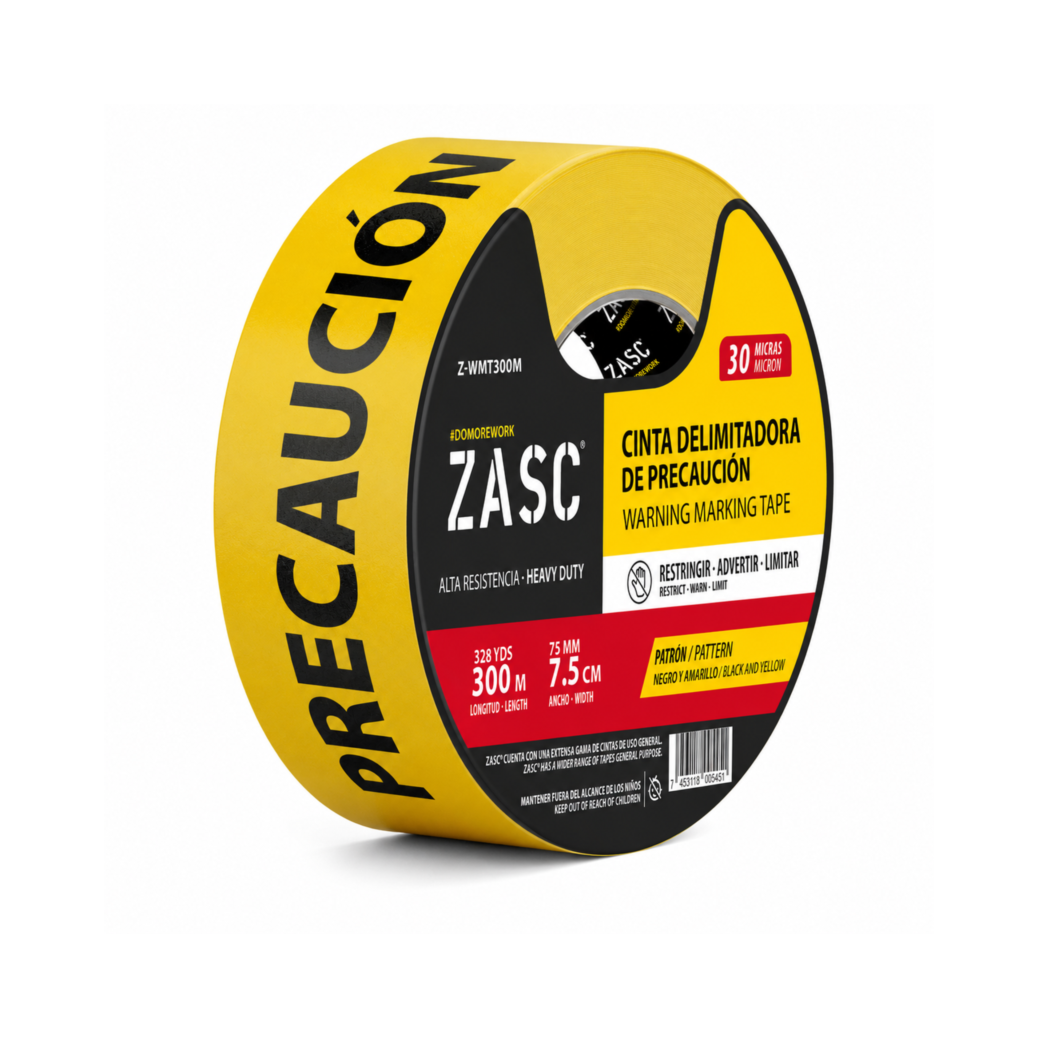 Cinta Delimitadora de Precaución ZASC / Z-WMT300M