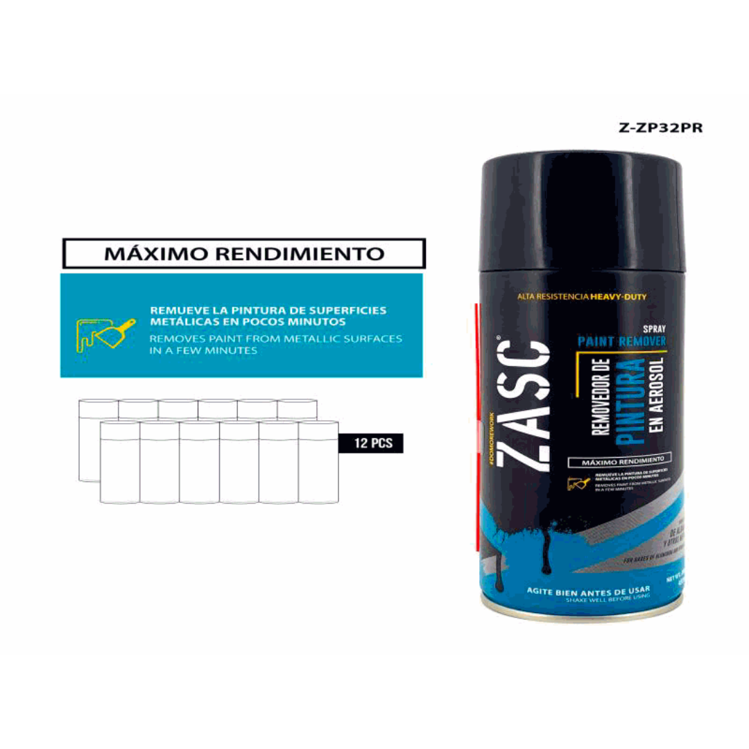 ZASC Décapant en Spray pour Peinture 400ml Haute Performance