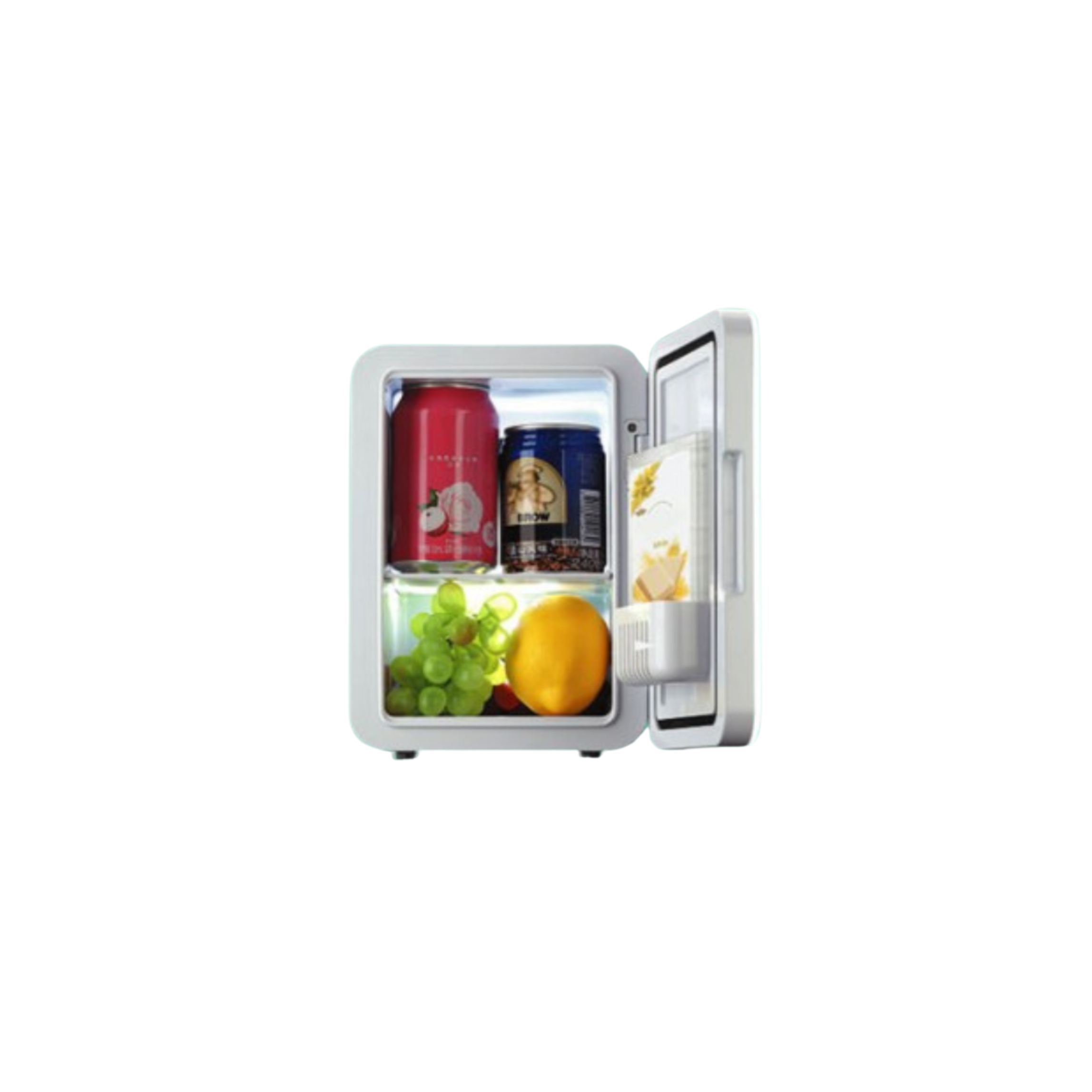 Sankey Personal Mini Fridge with Mirror Door, 4L, Hot & Cold Modes, LED Light