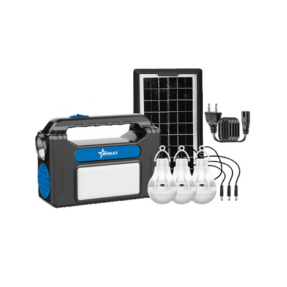 STARLED Solar Home Lighting Kit 3.5W with Battery, Bulbs, and Solar Panel