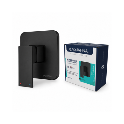 Concealed Square Single-Handle Shower Mixer Matte Black Aquafina / A-1295B
