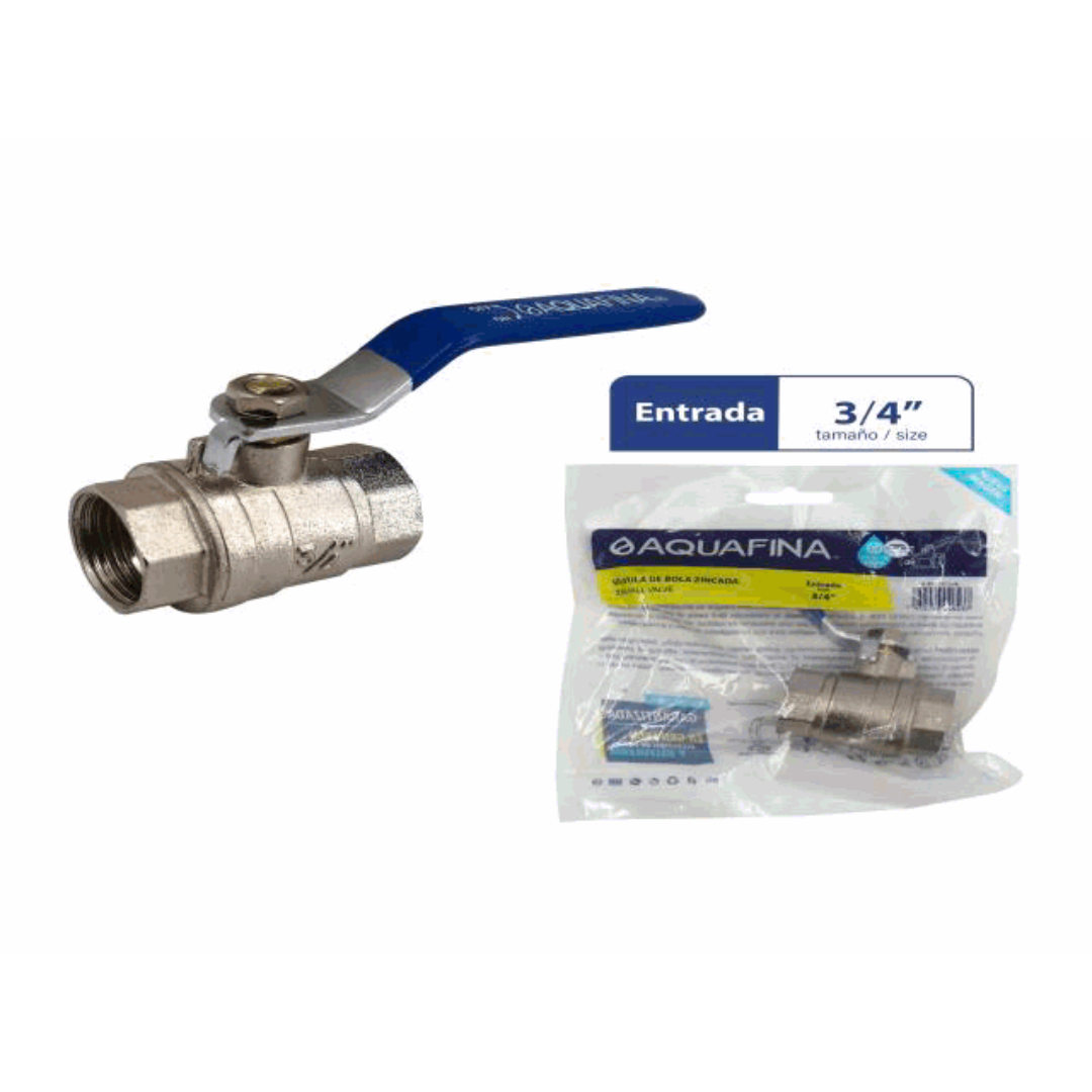 AQUAFINA Brass Ball Valve - 3/4"