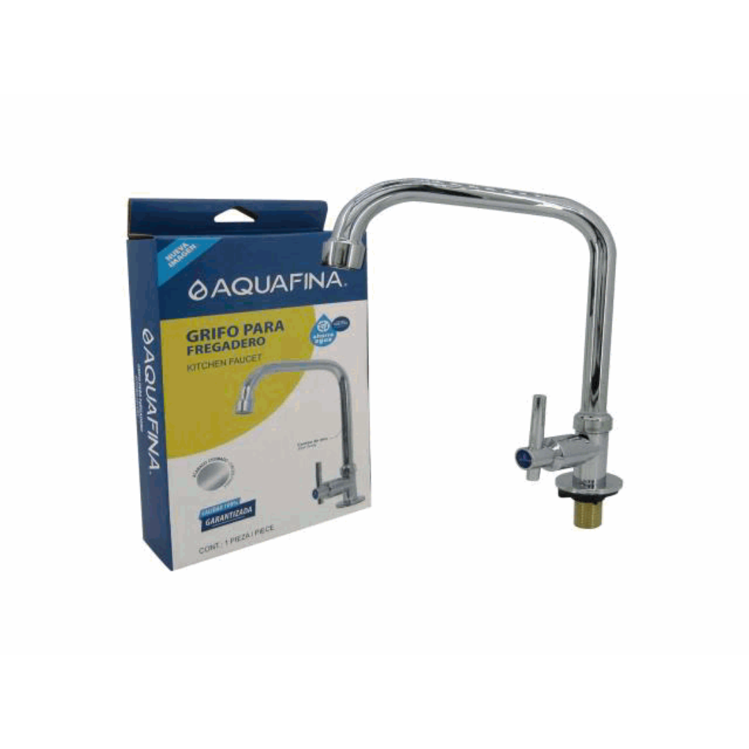 AQUAFINA Kitchen Faucet - Chrome Stainless Steel