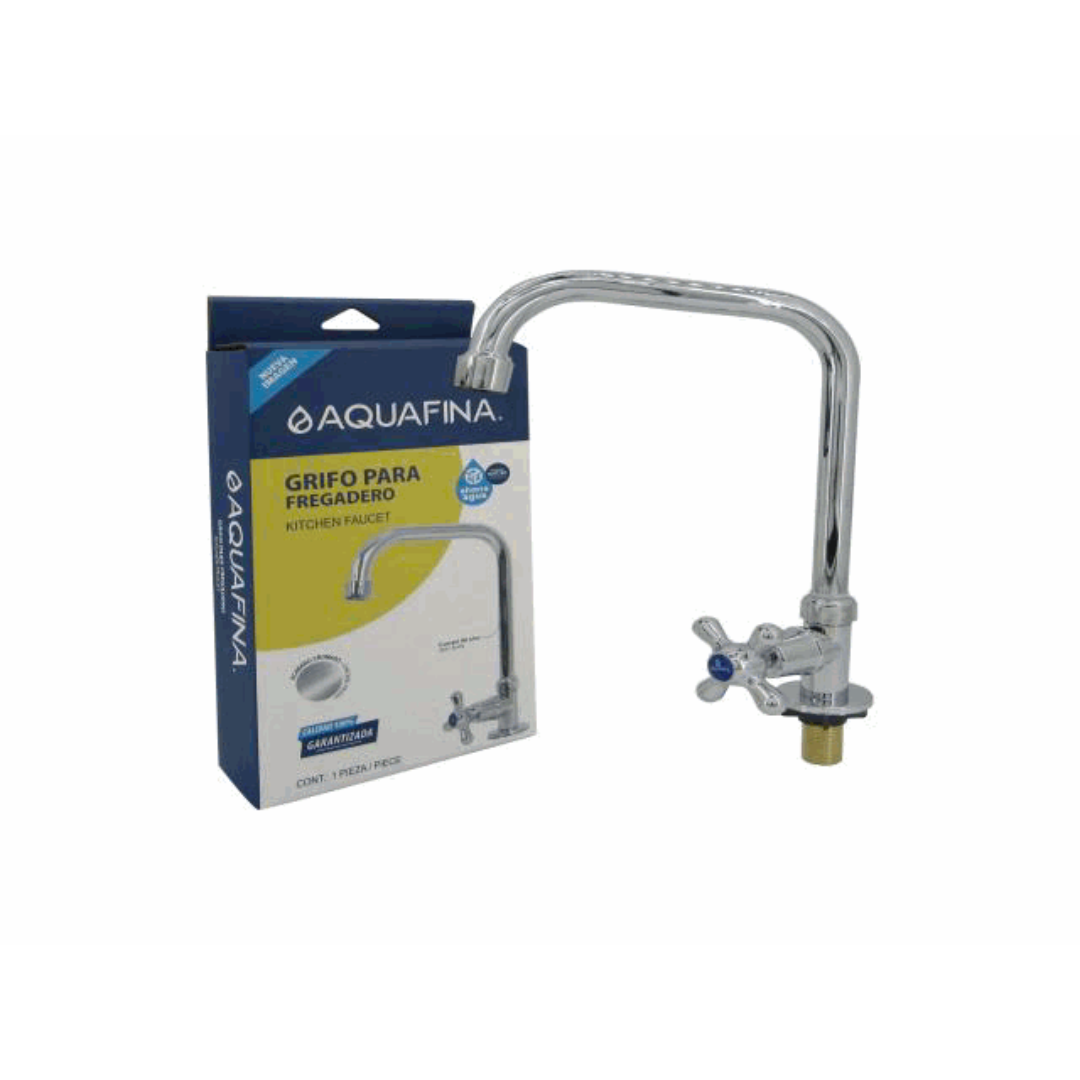 AQUAFINA Kitchen Faucet - Chrome Stainless Steel