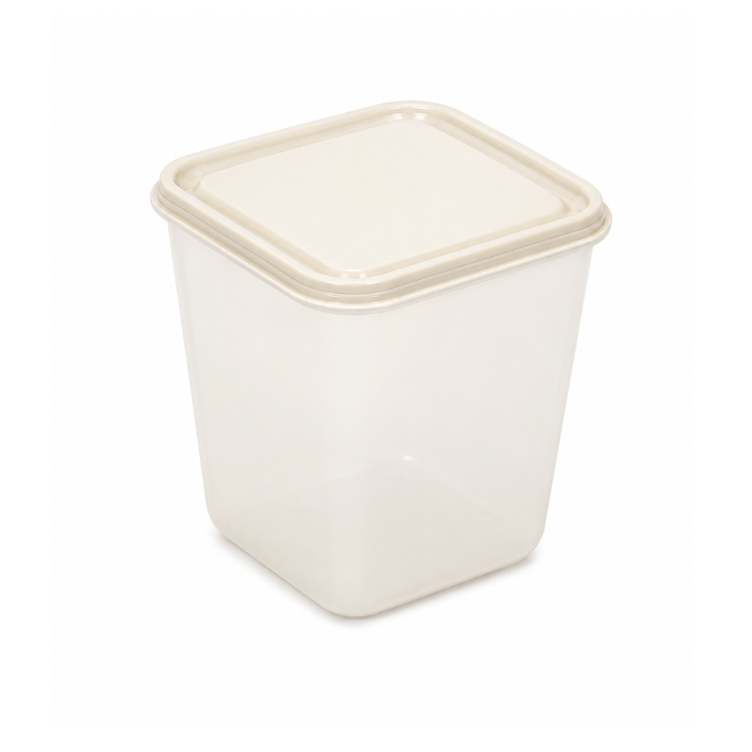 Conteneur Alimentaire Carré Haut en Plastique 1700ml 