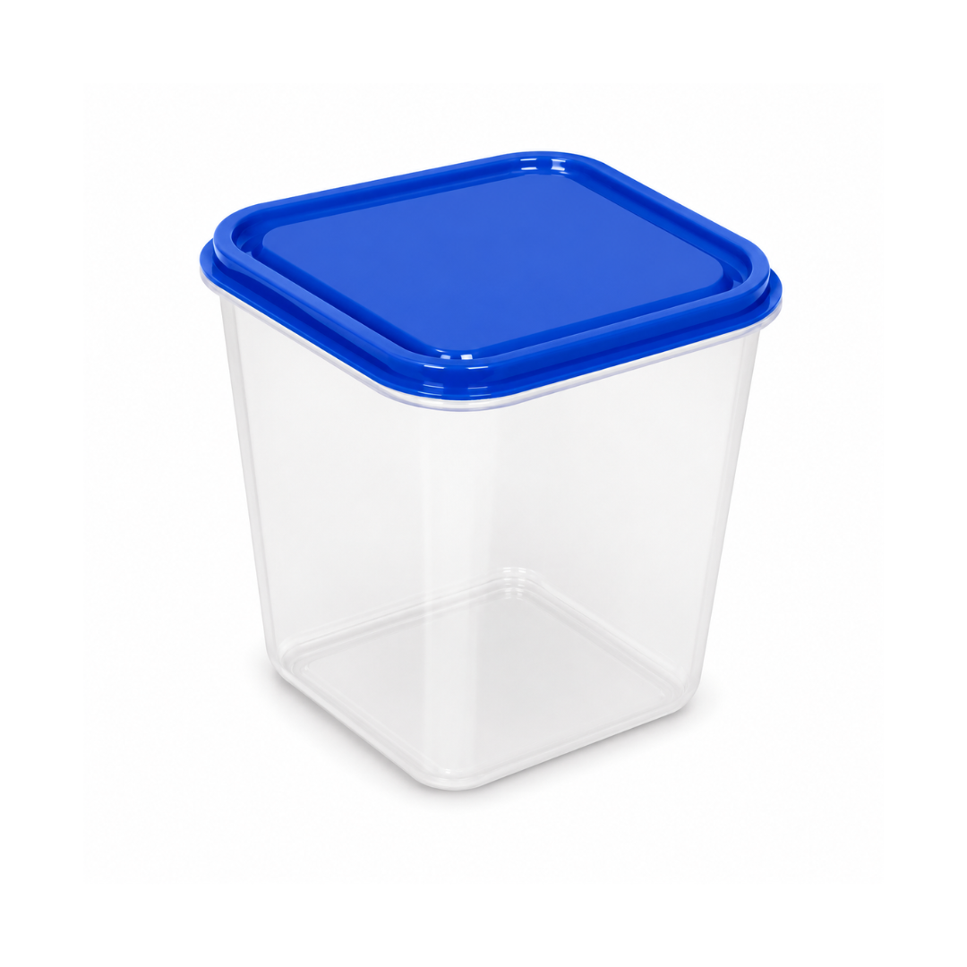 Conteneur Alimentaire Carré Haut en Plastique 1700ml 