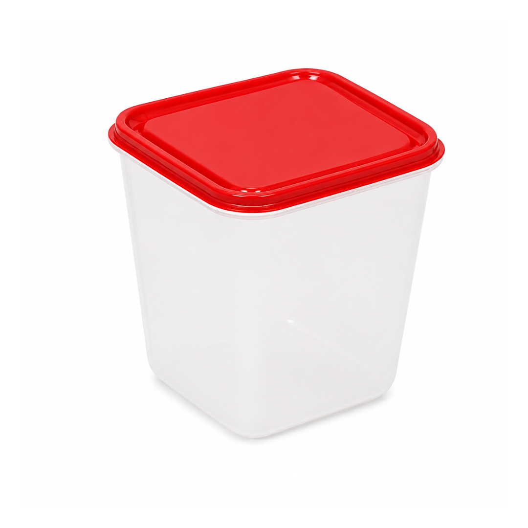 Conteneur Alimentaire Carré Haut en Plastique 1700ml 