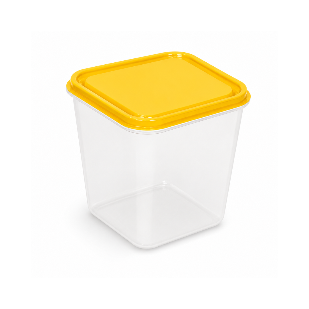 Conteneur Alimentaire Carré Haut en Plastique 1700ml 