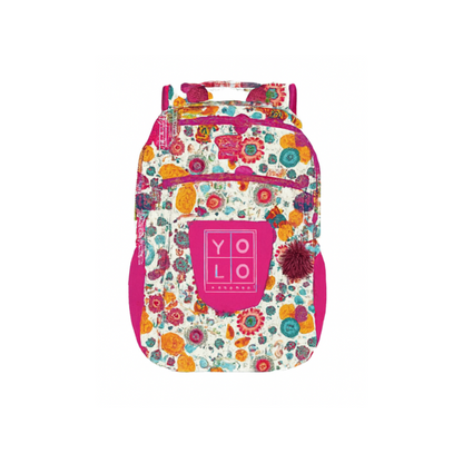 YOLO Backpack 14" Girl Hearts/Flowers/Letters