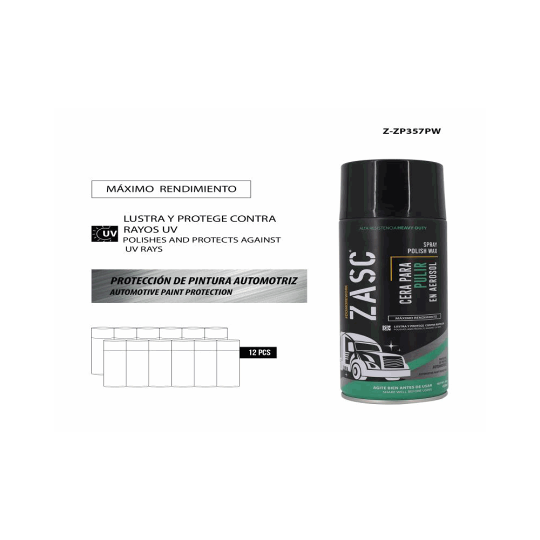 ZASC Spray Polish Wax 500ml