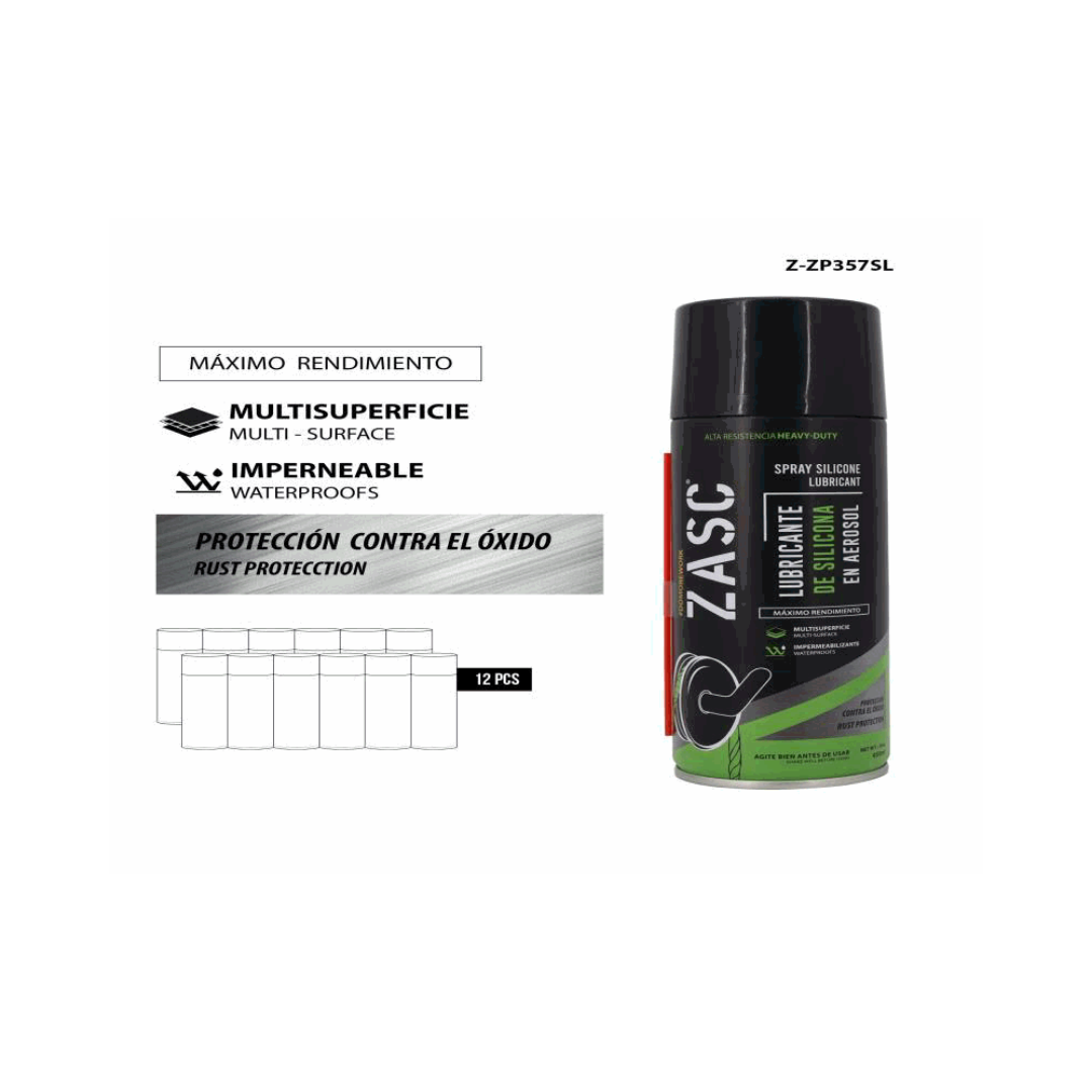 ZASC Spray Silicone Lubricant 357ml