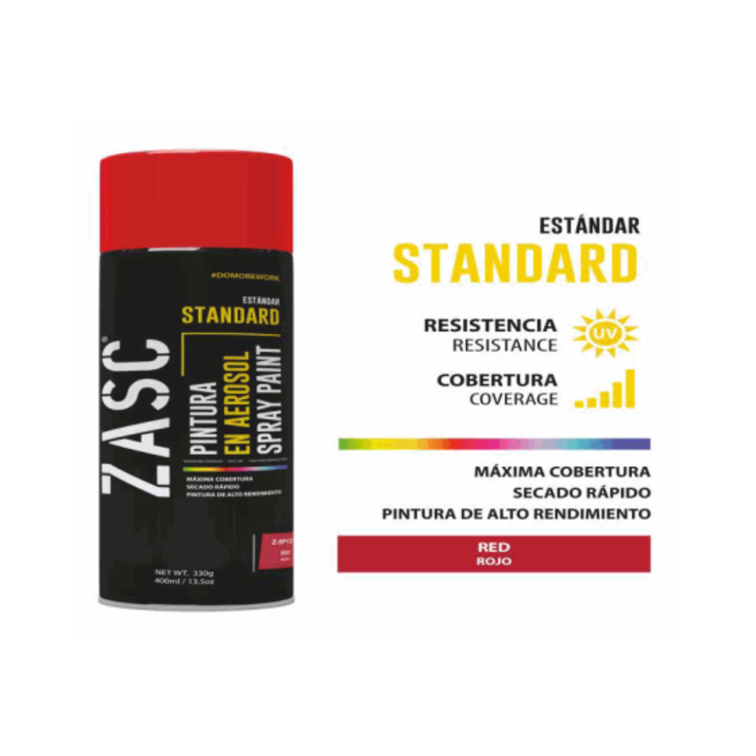 ZASC Standard Spray Paint Red 400ml