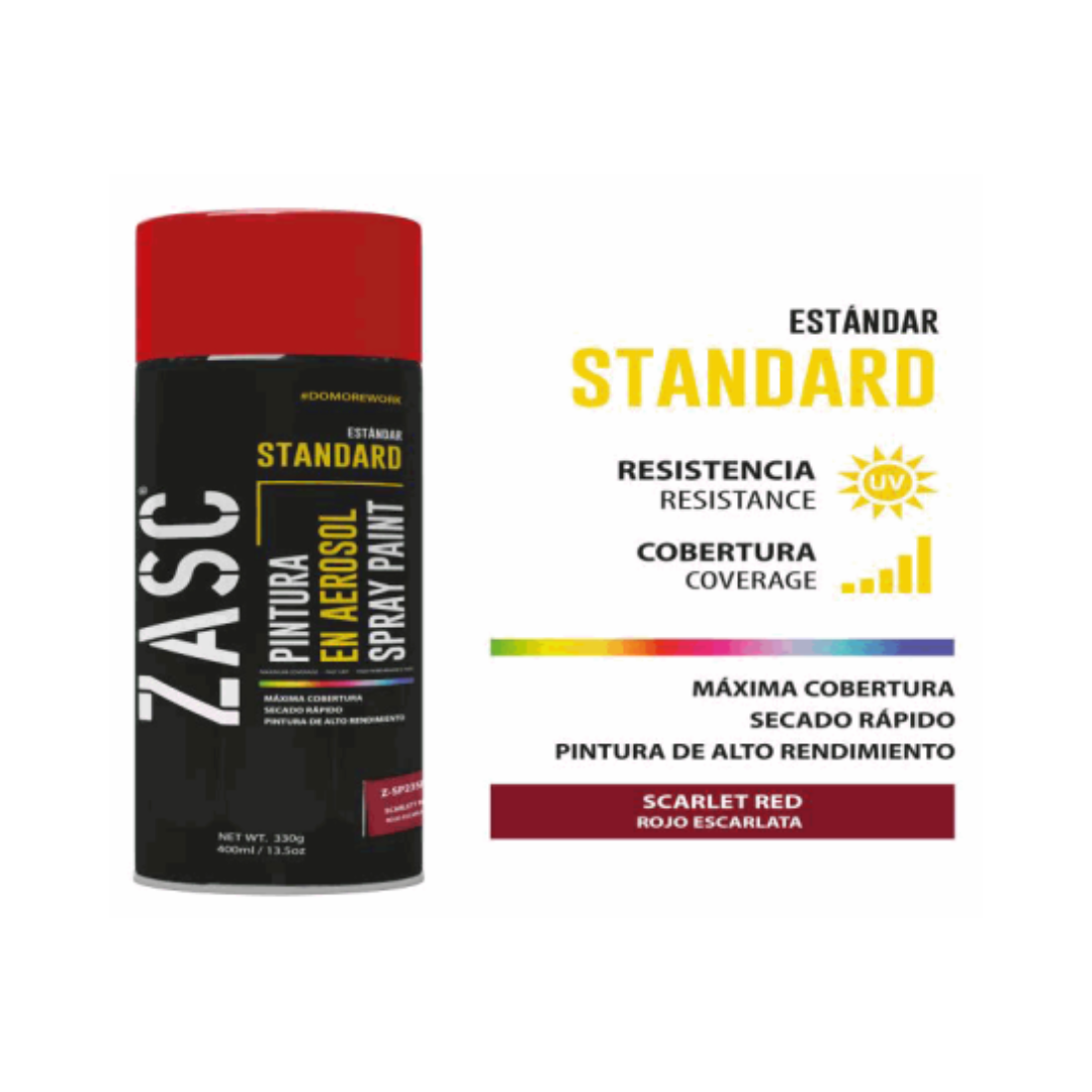 ZASC Standard Spray Paint Scarlet Red 400ml
