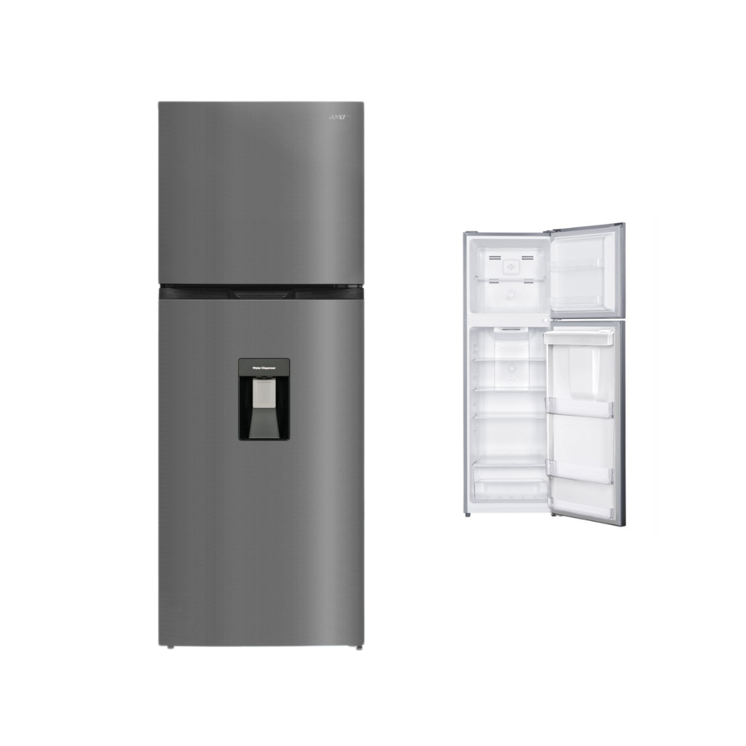 Sankey Top Freezer Refrigerator 8.72 cu. ft. with Water Dispenser, Inverter, No Frost, Black