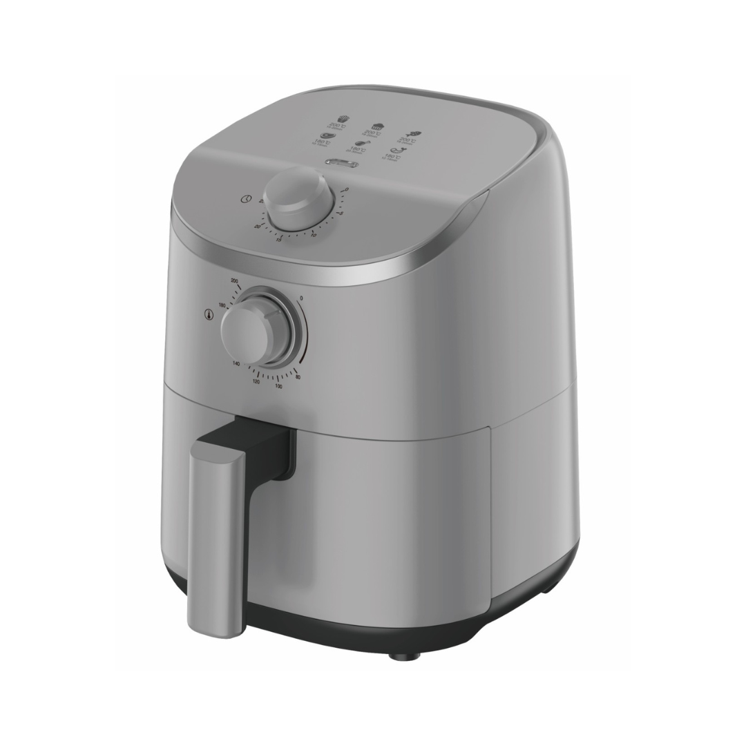 Sankey 2.0L Air Fryer with Adjustable Temperature, Ceramic Basket & 900W Power - Grey