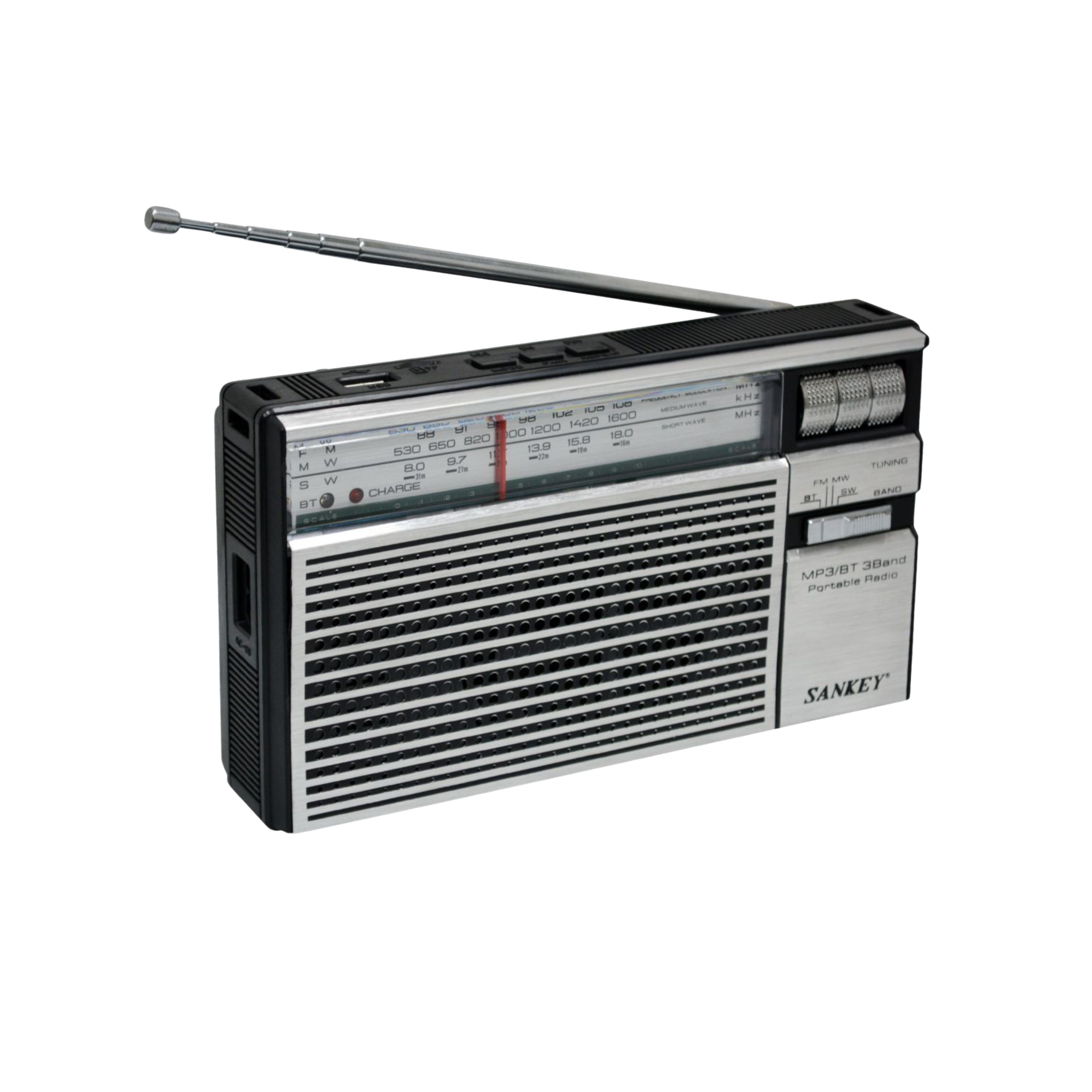 Sankey Portable AM/FM/SW Radio with Bluetooth