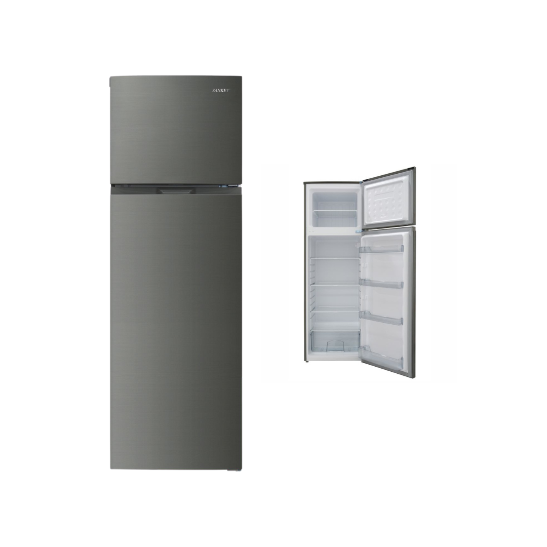 Sankey Top Freezer Refrigerator 8.8 cu. ft. with LED Light and Adjustable Thermostat